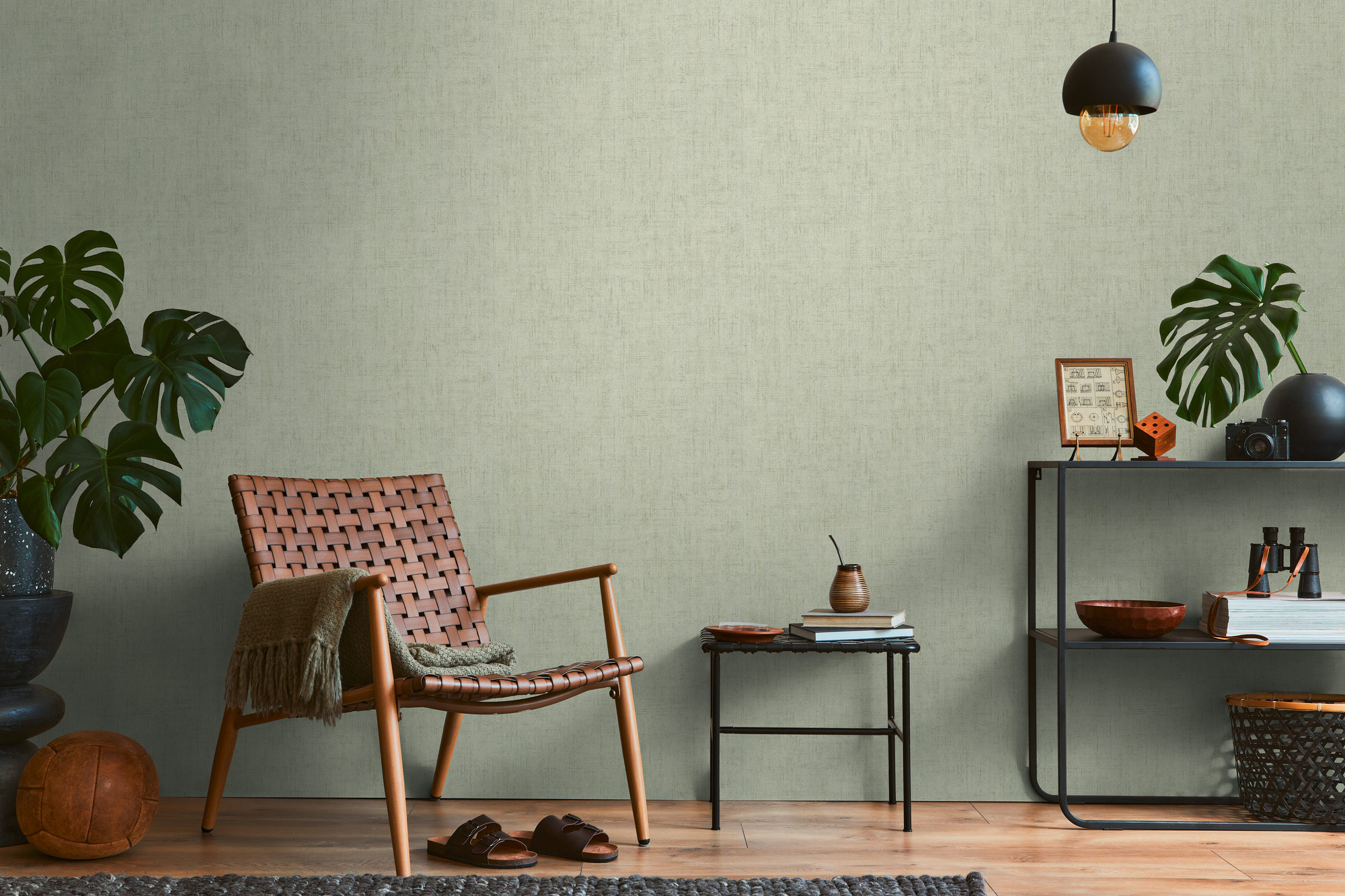 AS Vliestapete History of Art 2 Struktur Grün 790446