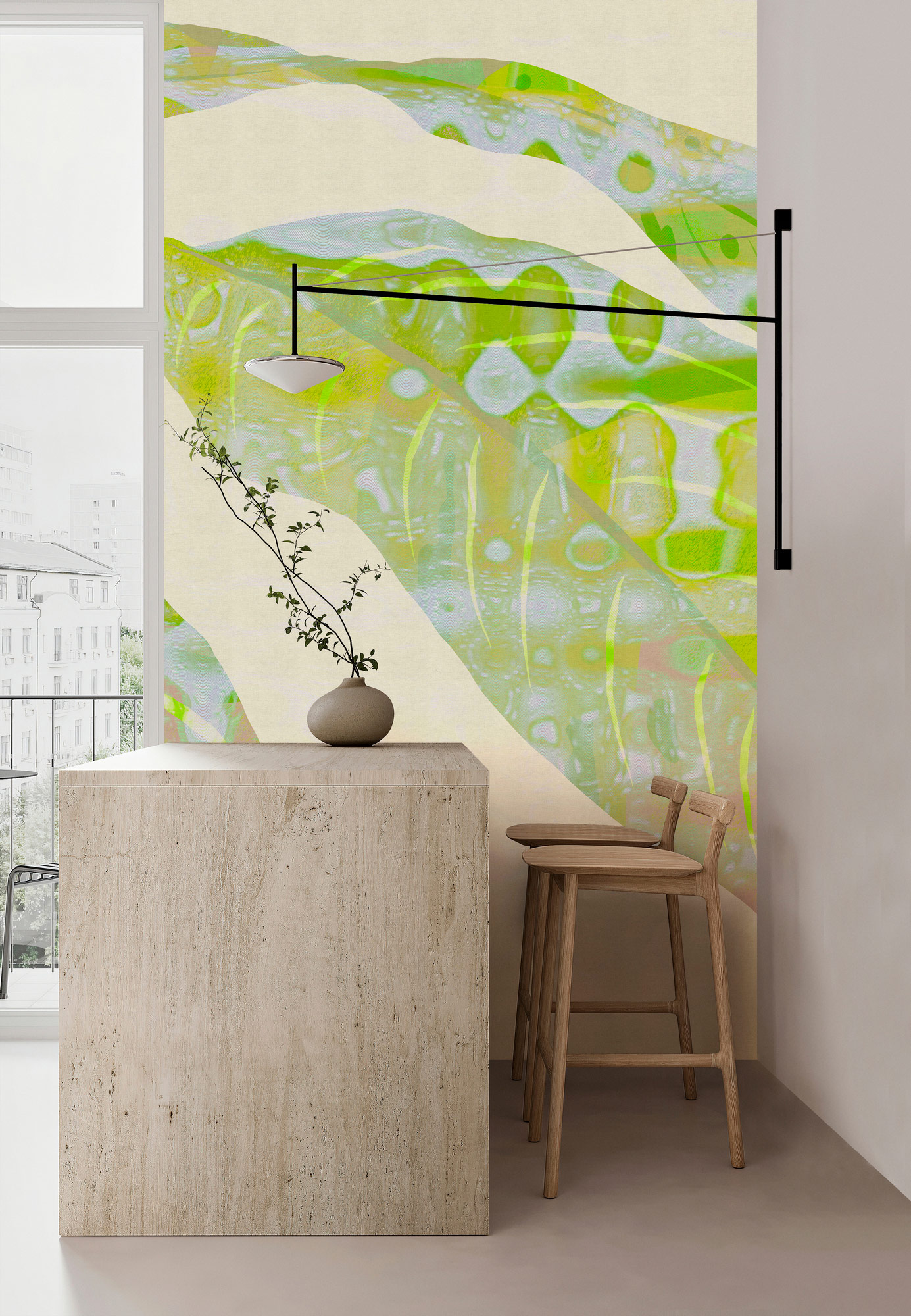 AS Fototapete Walls by Patel 5 Blätter Grün DD135119