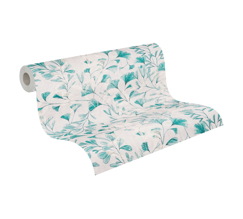 AS Vliestapete Anna d'Andrea Blätter Weiß 782234