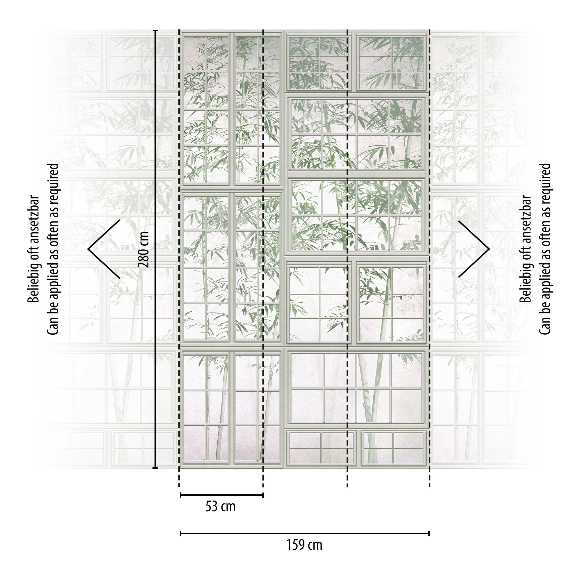 Livingwalls Vliestapete The Wall 3 Fenster 398461