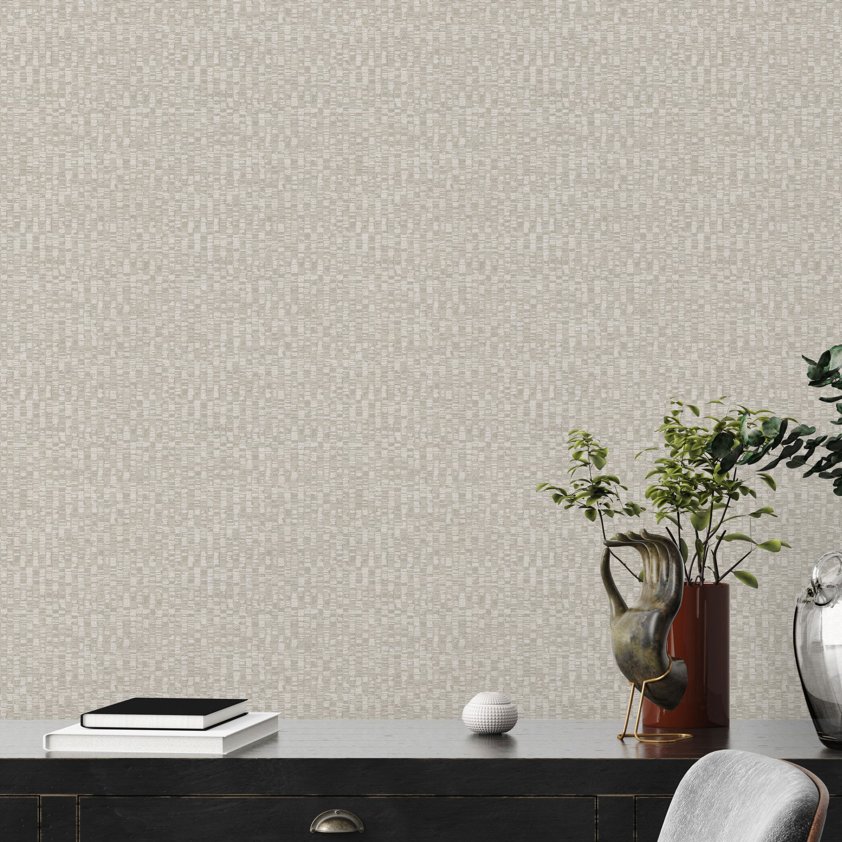 AS Vliestapete Antigua Satin Abstrakt Grau 390923