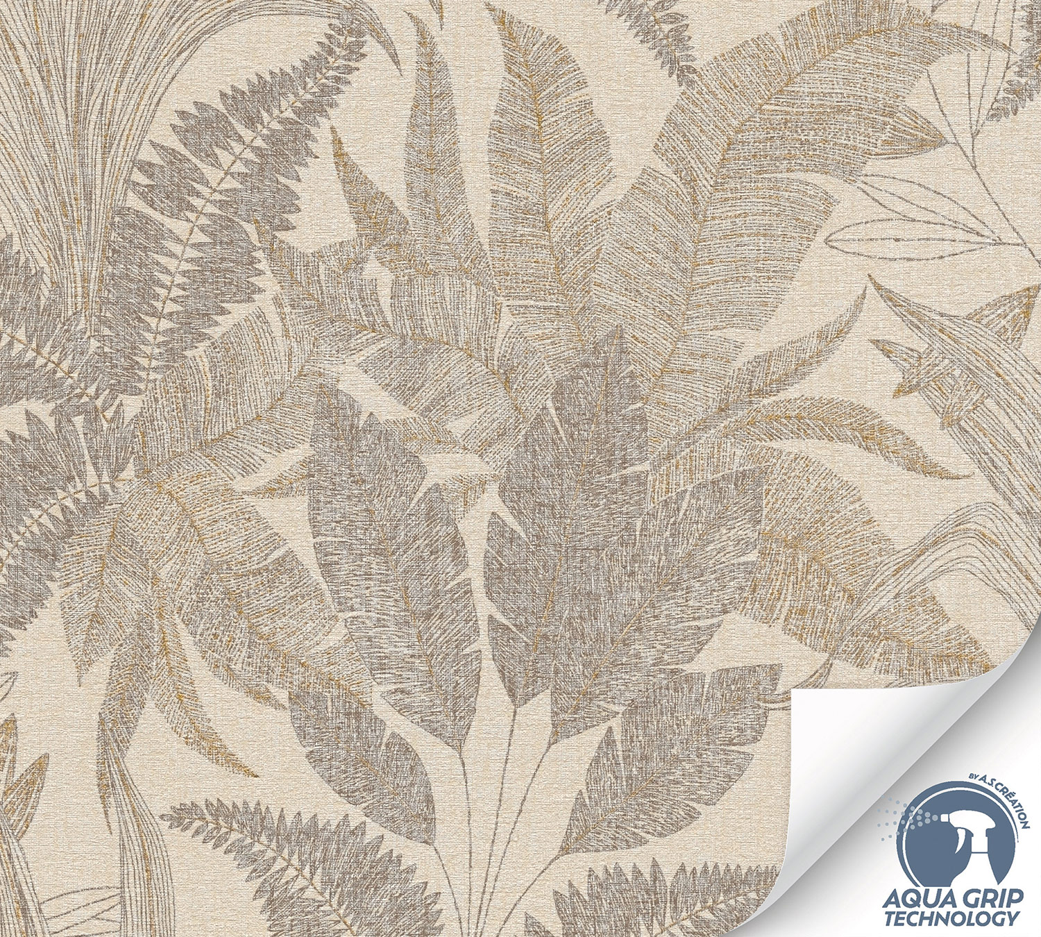 AS Vliestapete Cosiness Designdrop 2 Floral Beige 792411