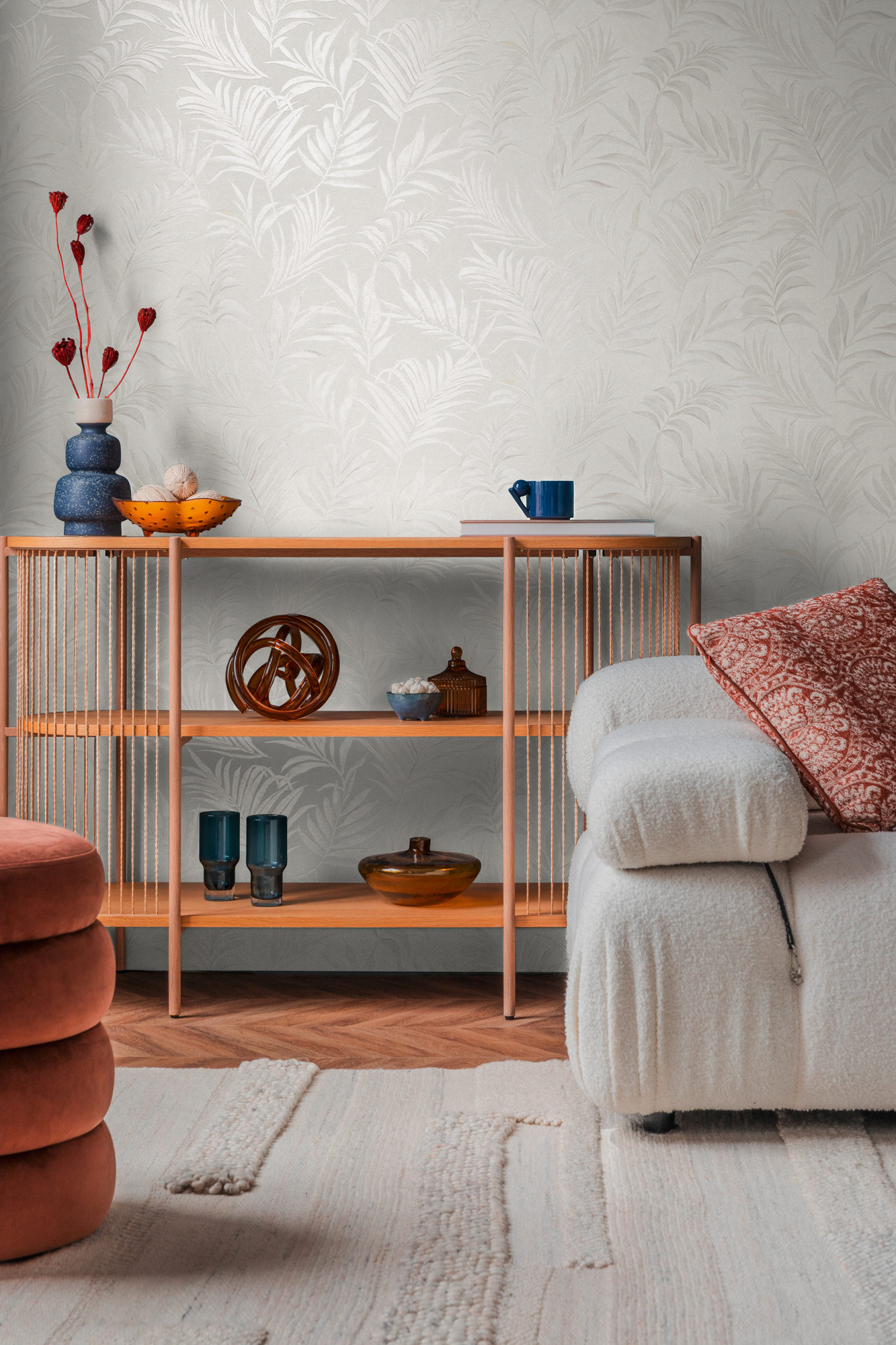 AS Vliestapete CosmoLiving Dschungel Weiß 791081