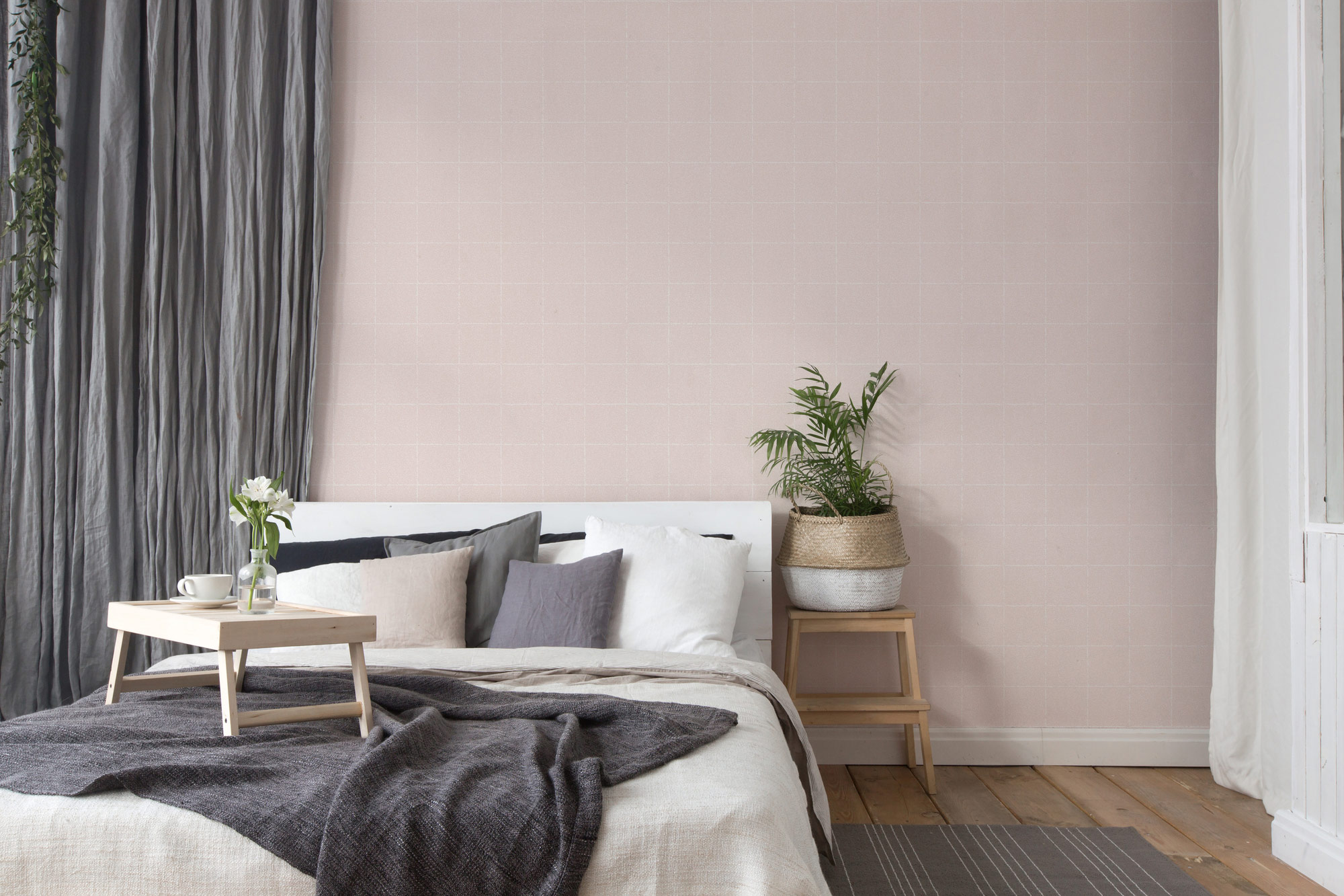 AS Vliestapete New Elegance Kachel rose 375513