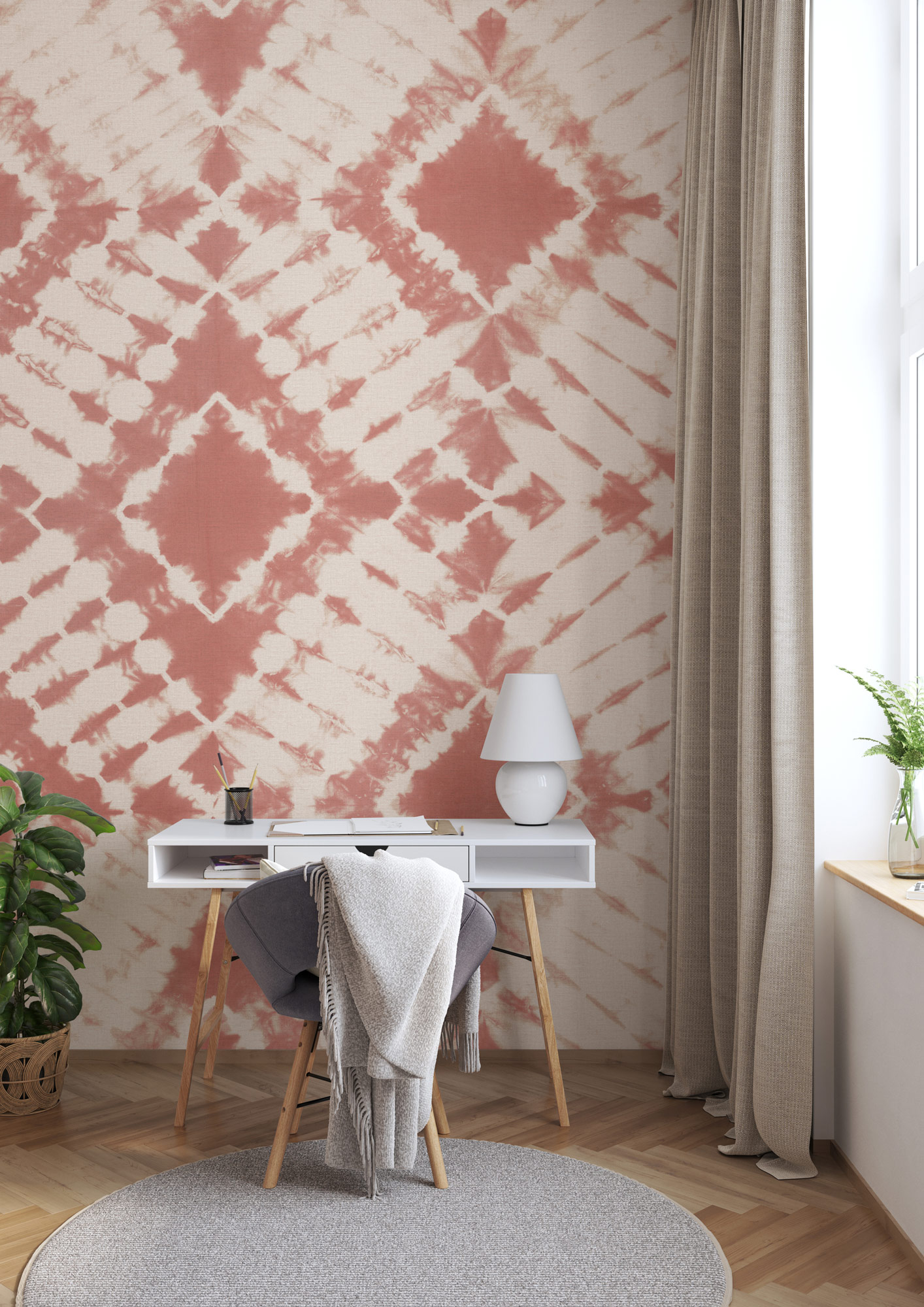 Rasch Fototapete Beachhouse Rot 367669