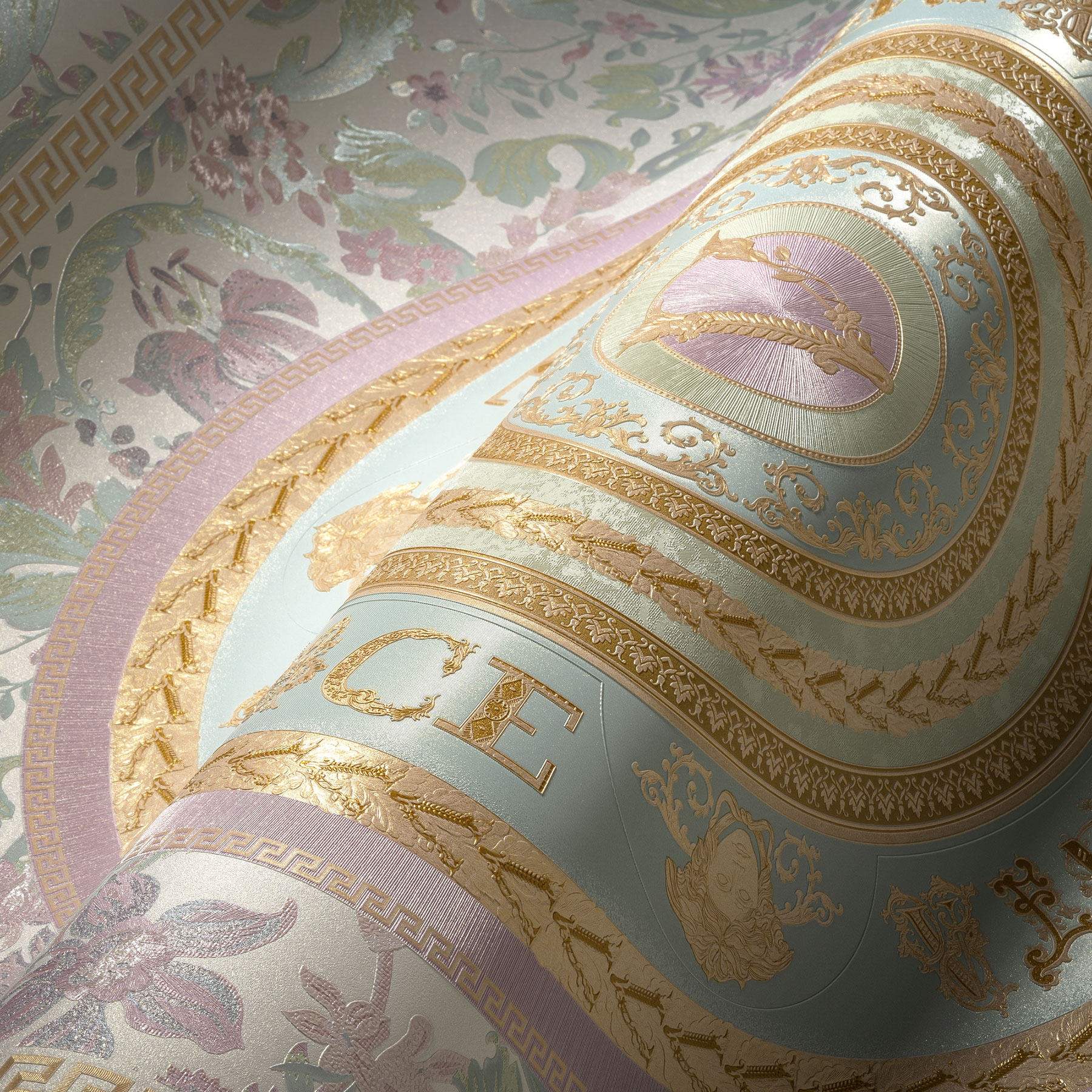AS Vliestapete Versace 5 Florale Tapete Pastell 387052