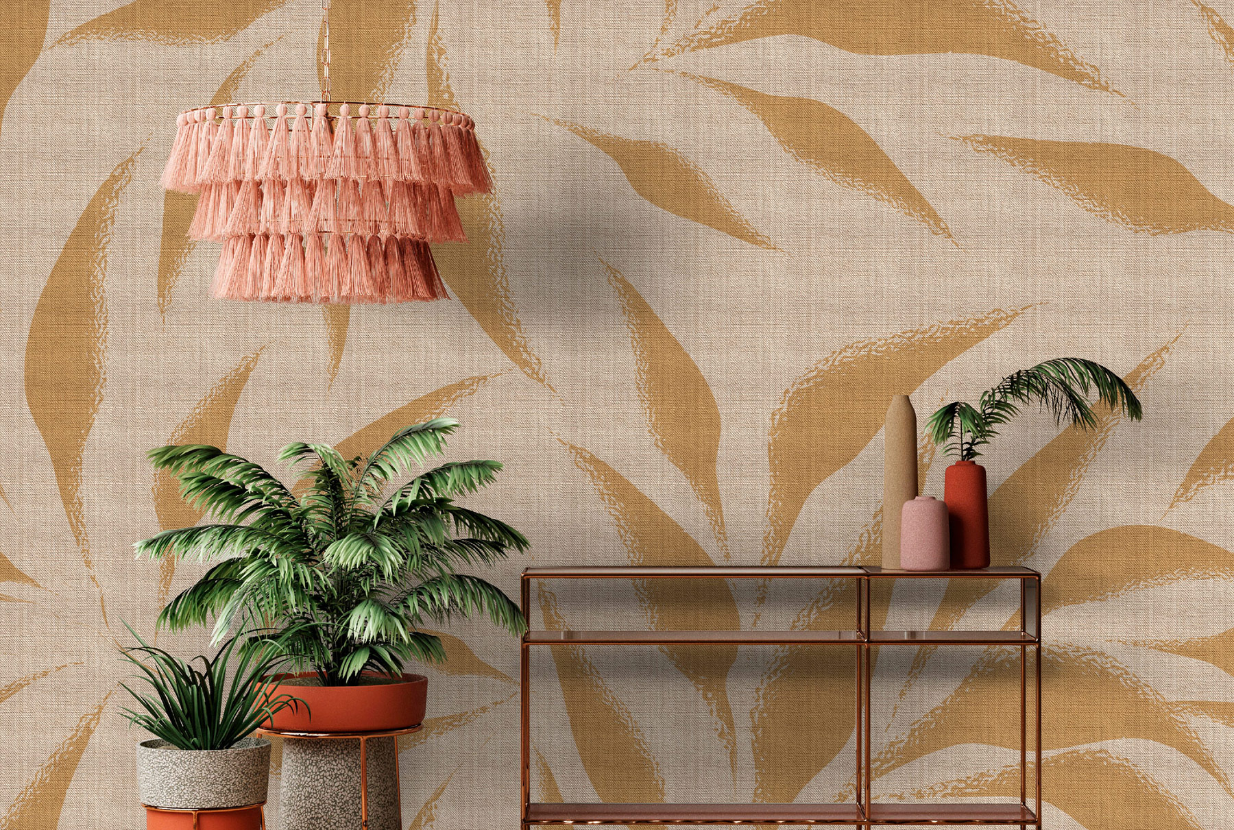 AS Fototapete Walls by Patel 5 Pflanzen Orange DD134177