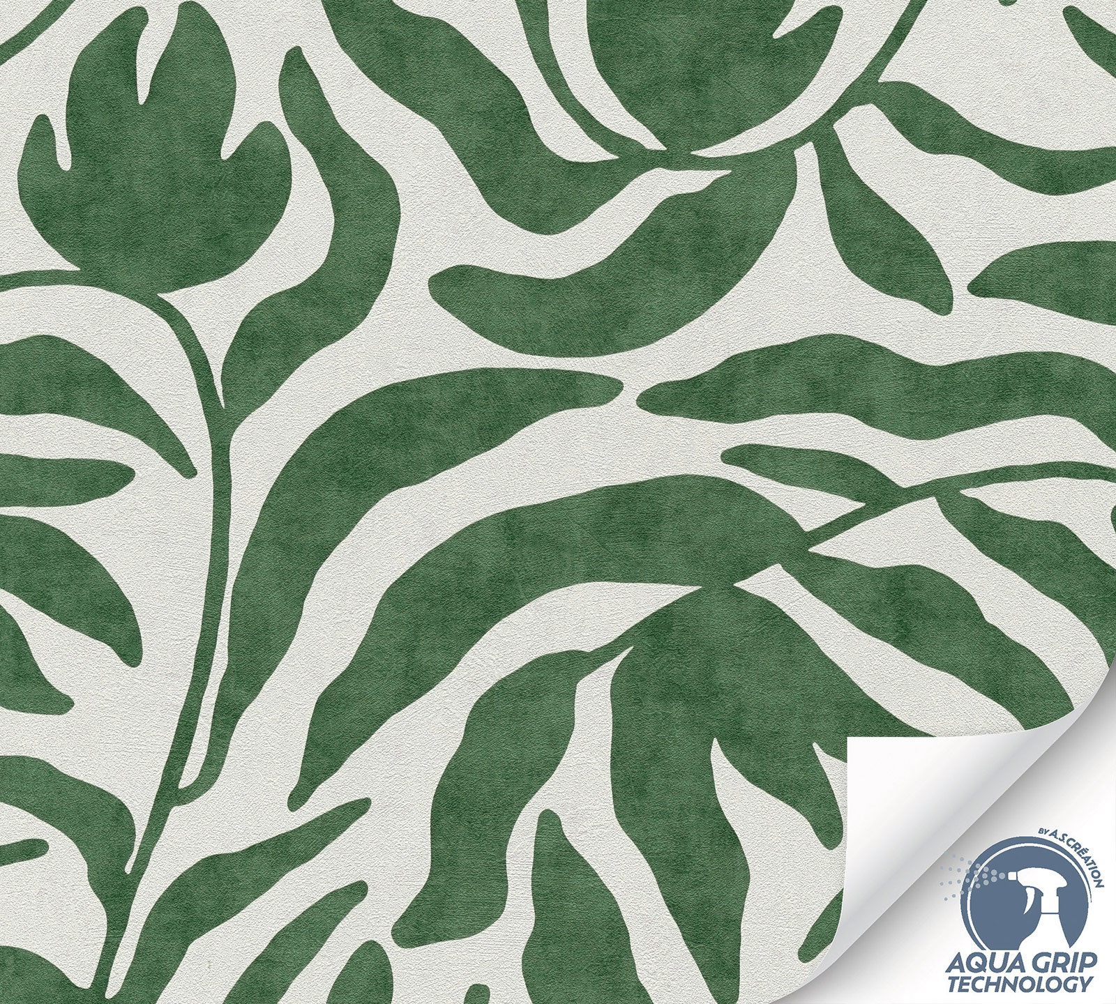 AS Vliestapete Cosiness Designdrop 2 Natur Grün 793144
