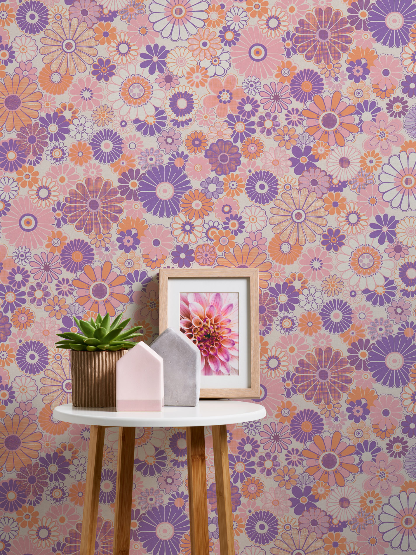 AS Creation Vliestapete Retro Chic Lila 395351