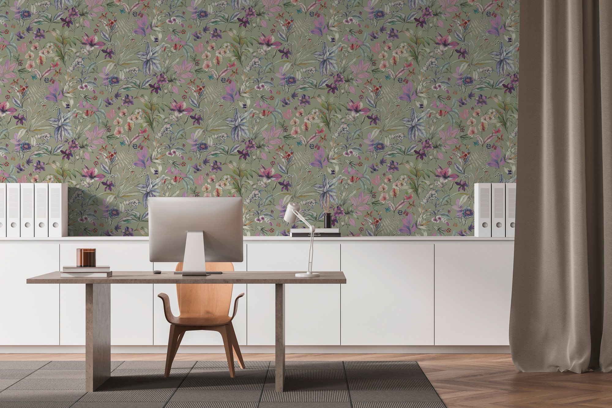 AS Vliestapete PintWalls 3 Floral Grün 791873