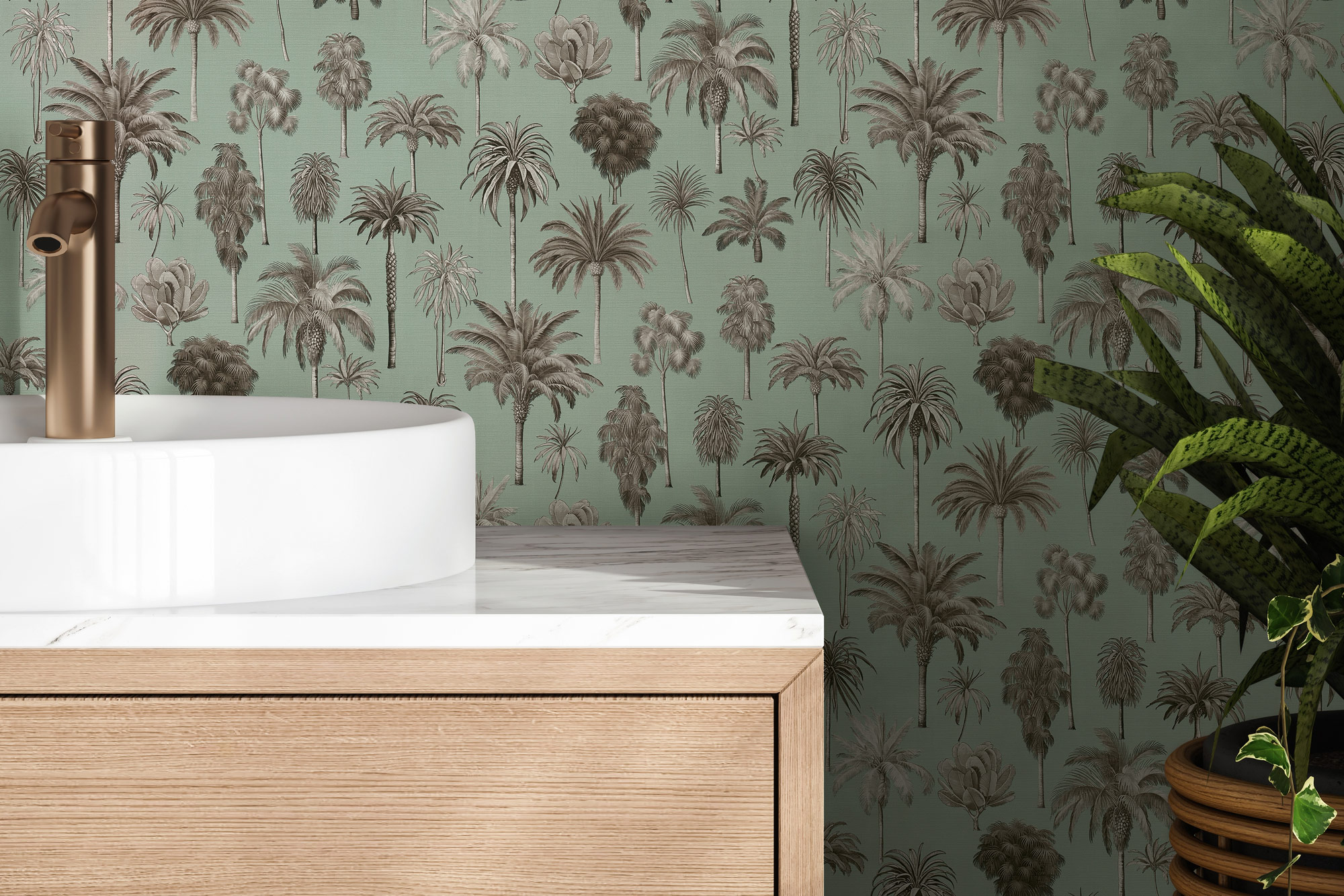 AS Vliestapete PintWalls 3 Floral Braun 791713