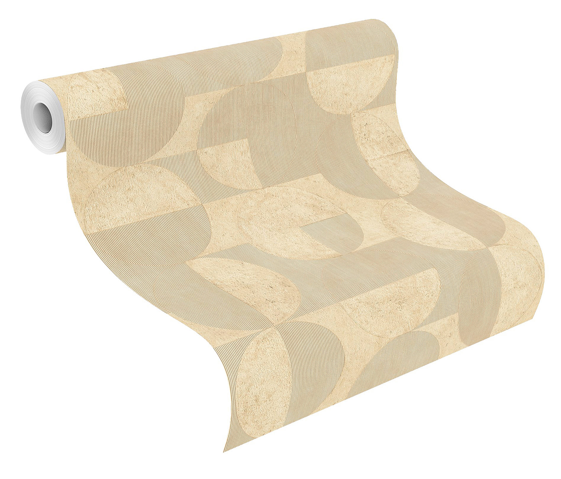 Rasch Vliestapete Concrete Kreise 521315