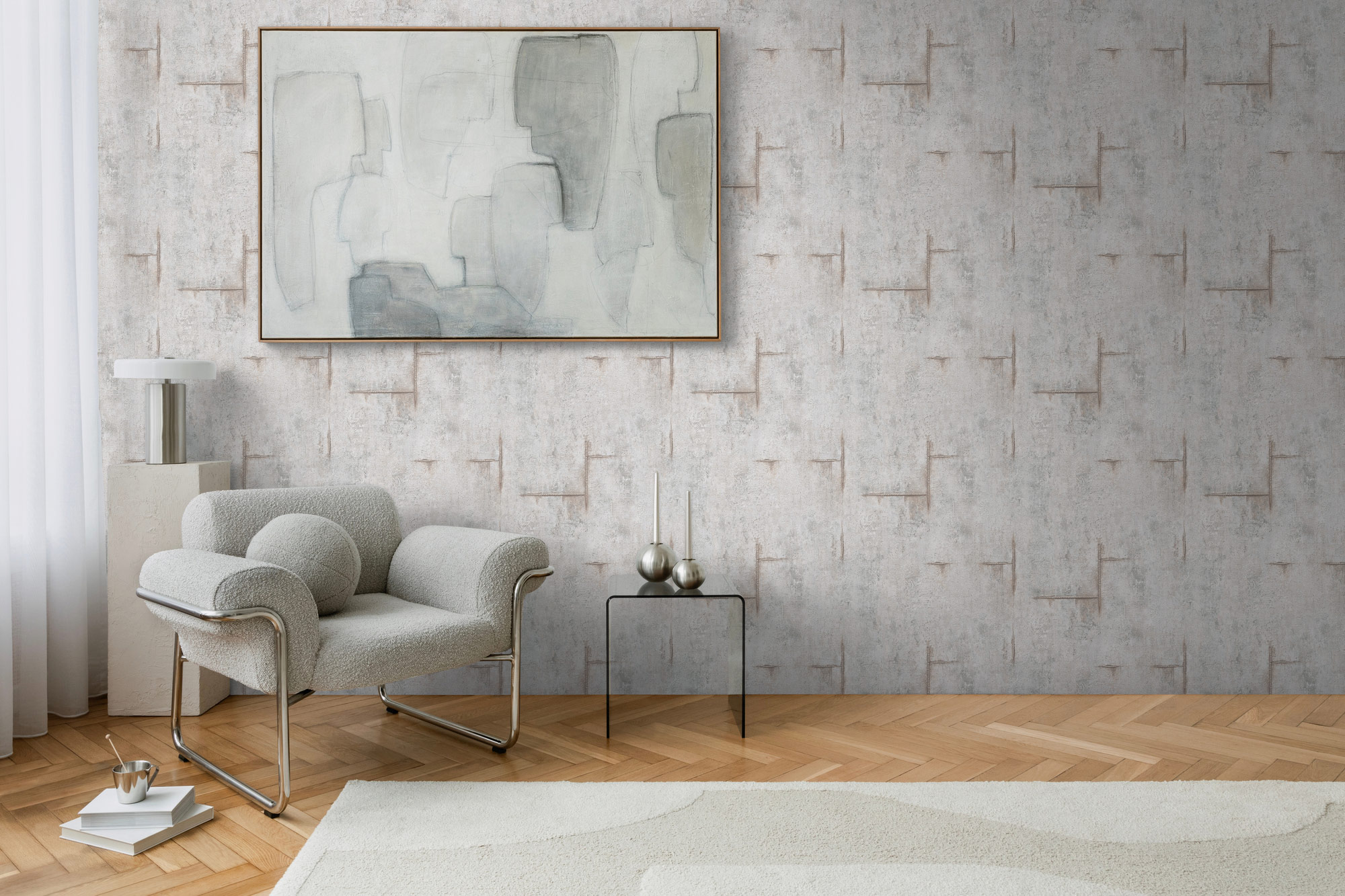 AS Vliestapete CosmoLiving Betonoptik Grau 790852