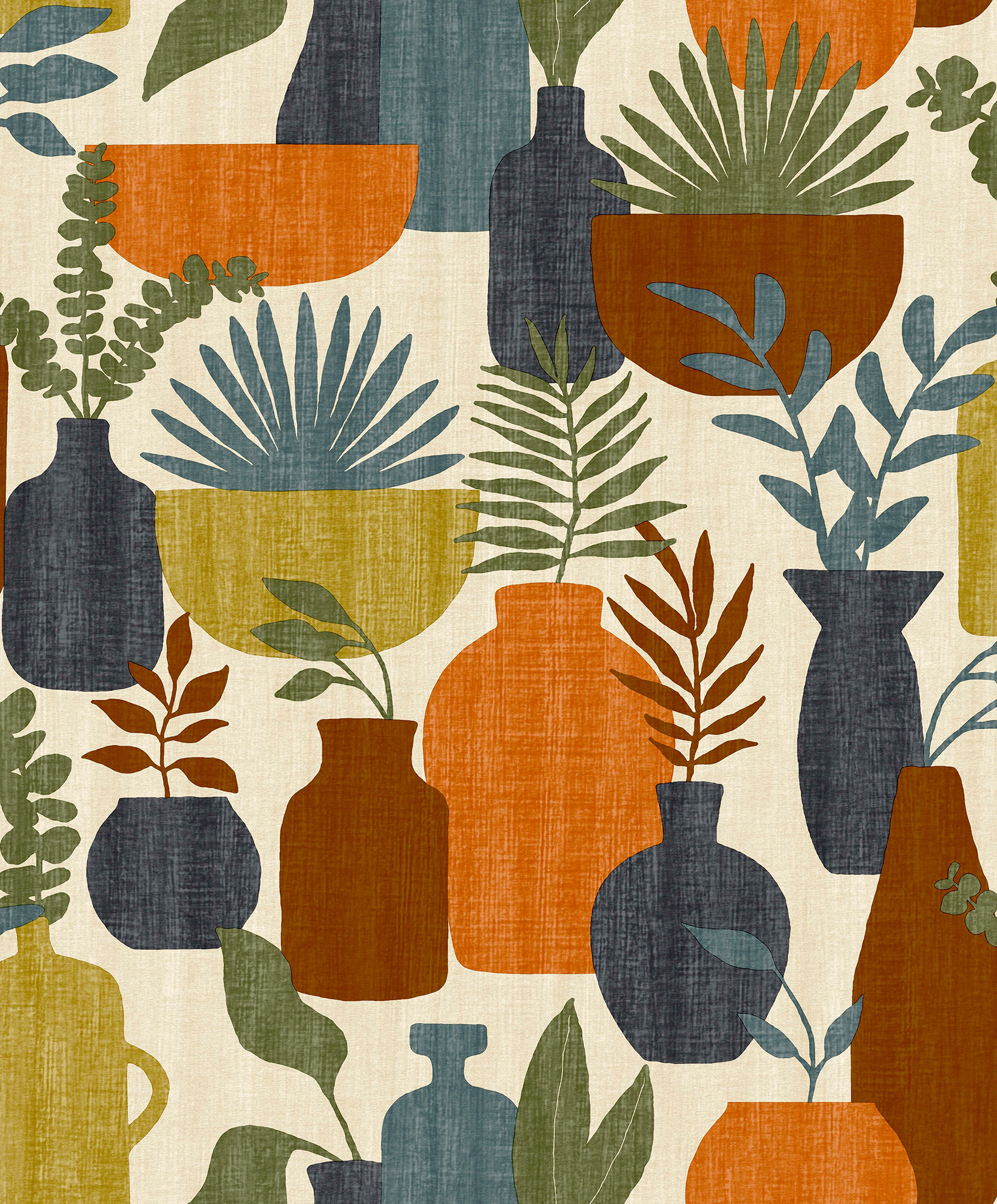 Thomas Vliestapete Brasilien Beige / orange Grafik BA26042