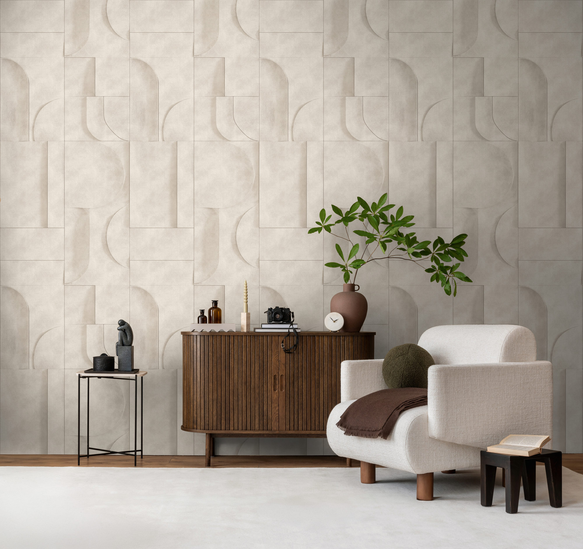 AS Fototapete The Wall 4 3D Optik Grau 792244