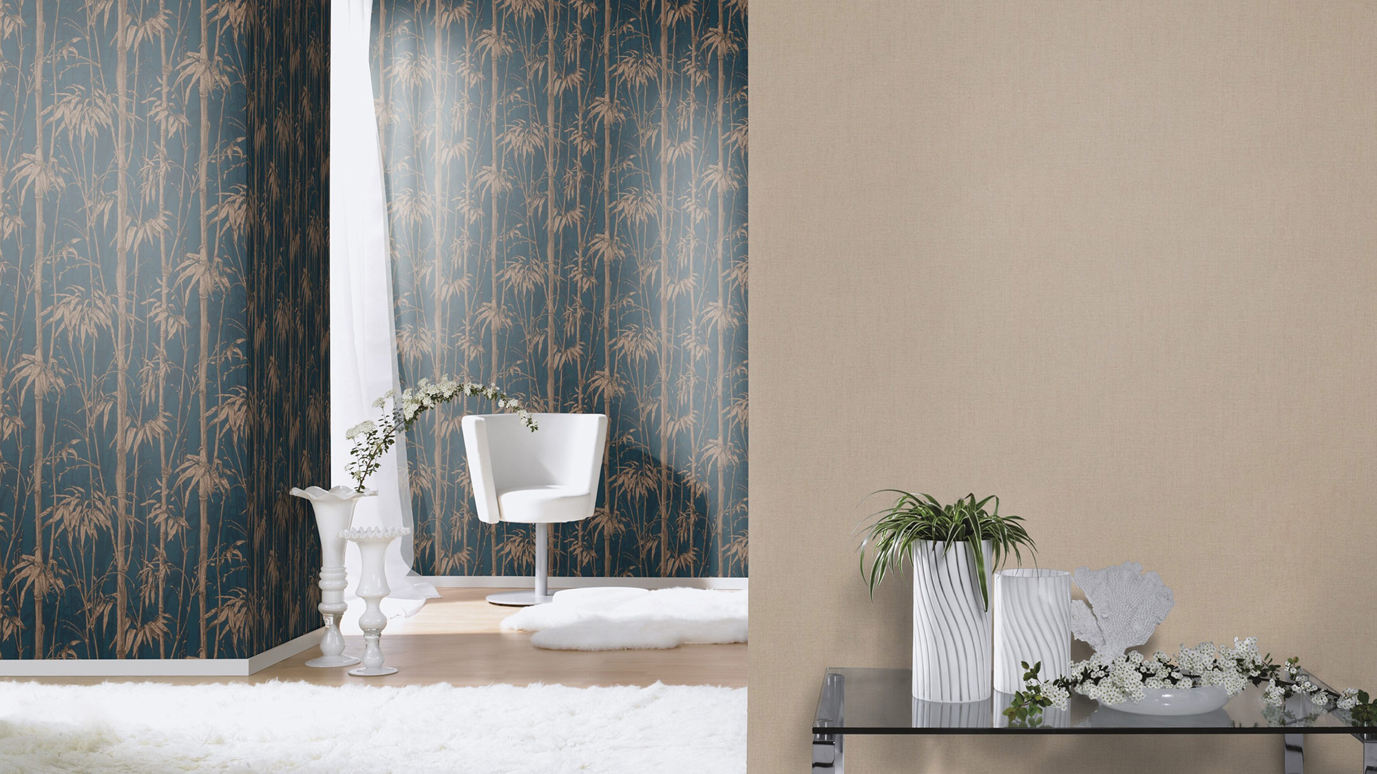 Rasch Vliestapete Florentine 4 Leinenoptik 484656