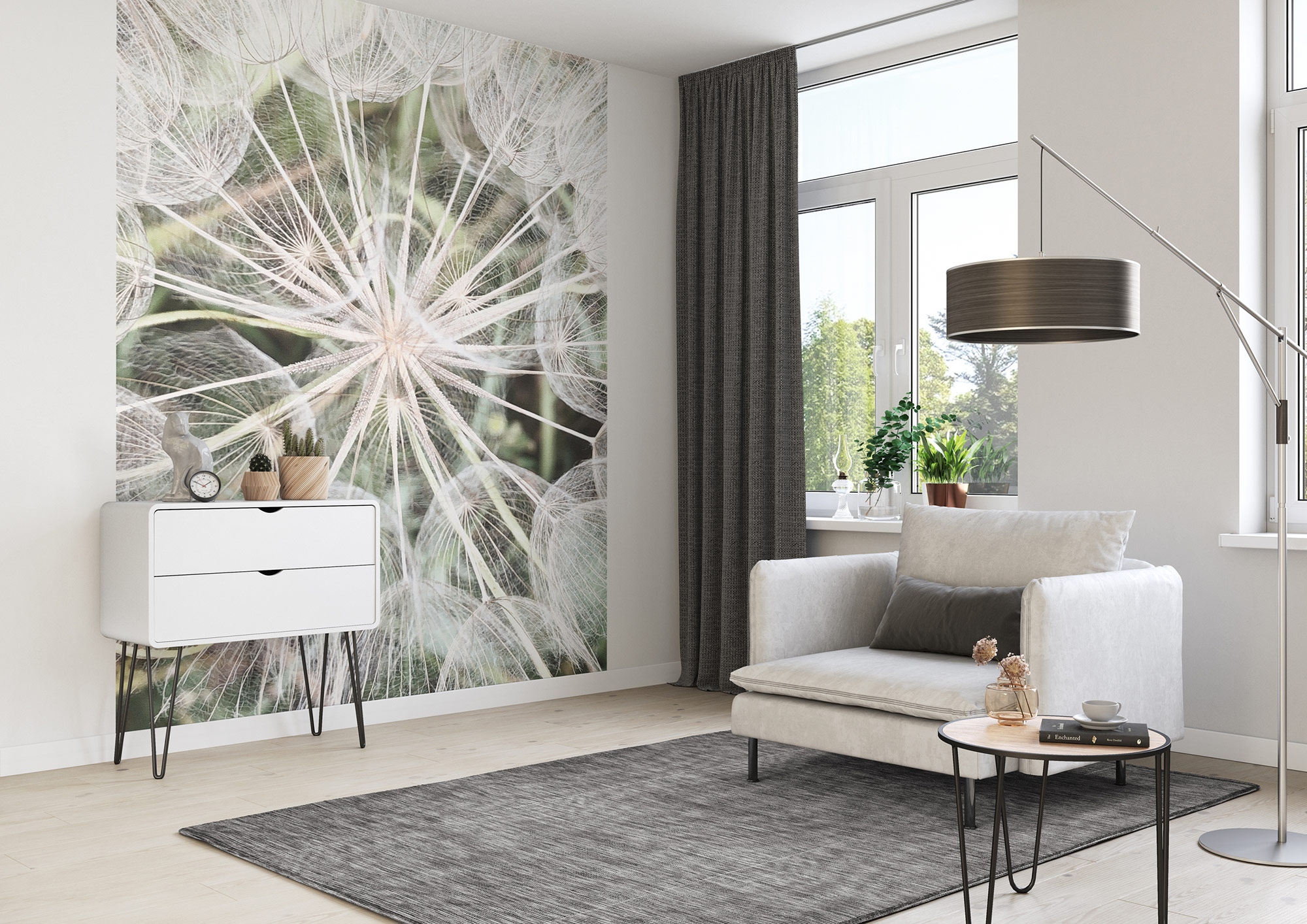 Rasch Fototapete Magic Walls  Löwenzahn 364101