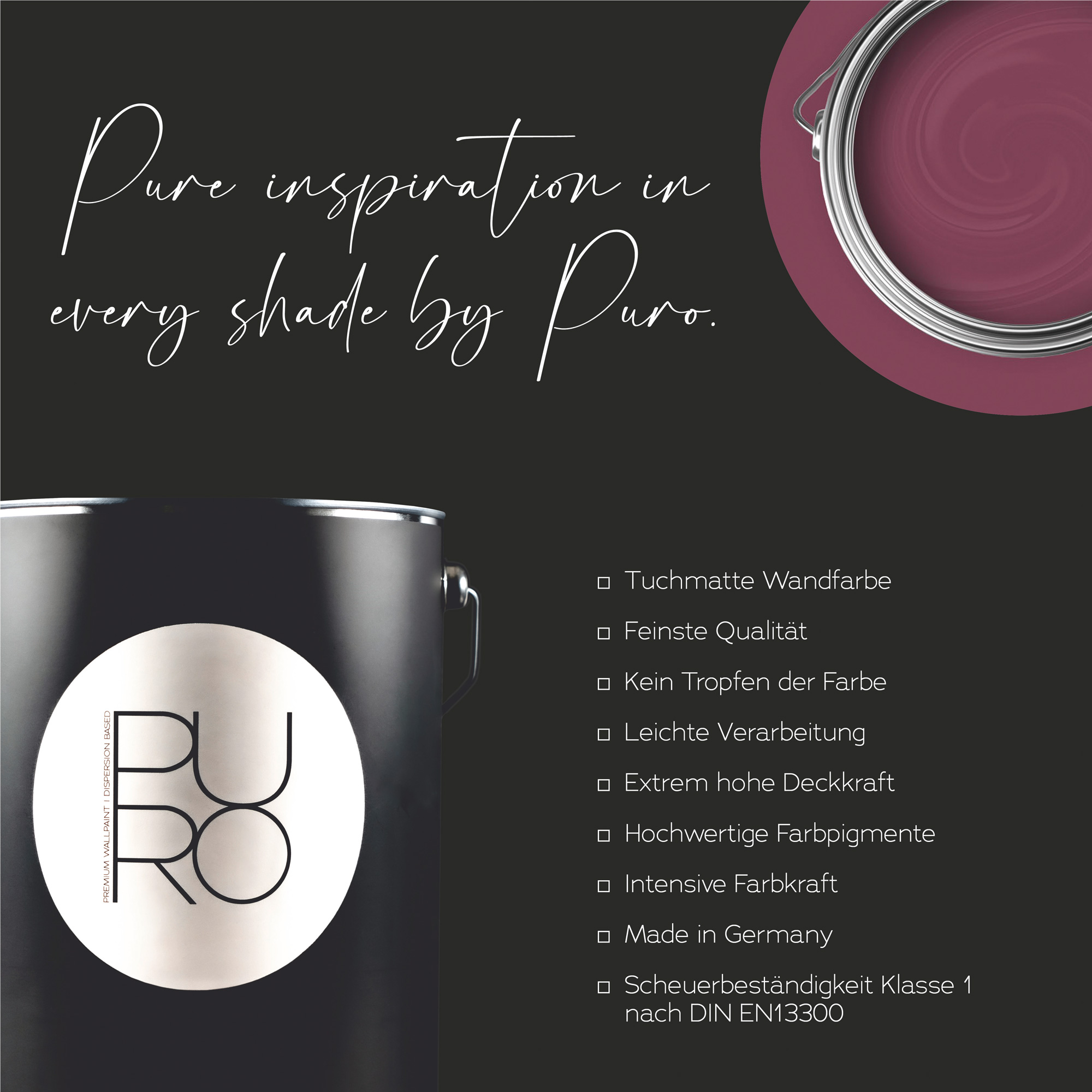 AS Premium Innenwandfarbe Puro c2012 lovely rose 1 L