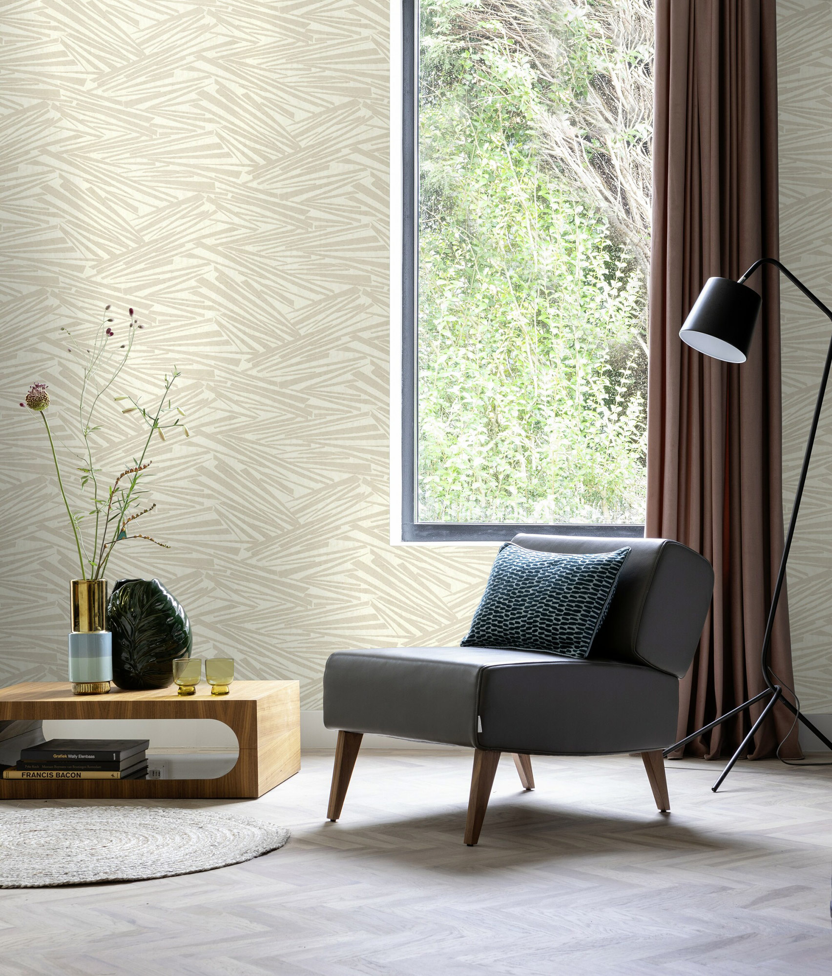 Rasch Vliestapete Sky Lounge Glanz metallic 608328