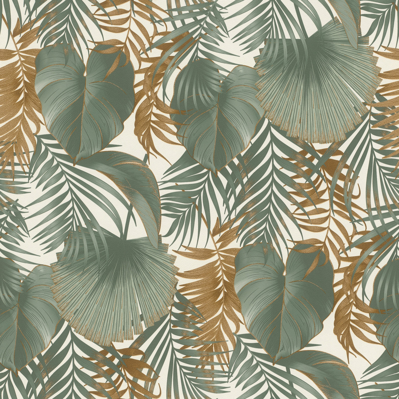 Rasch Vliestapete Beltesto Grün-Dunkelgrün Botanical 462098