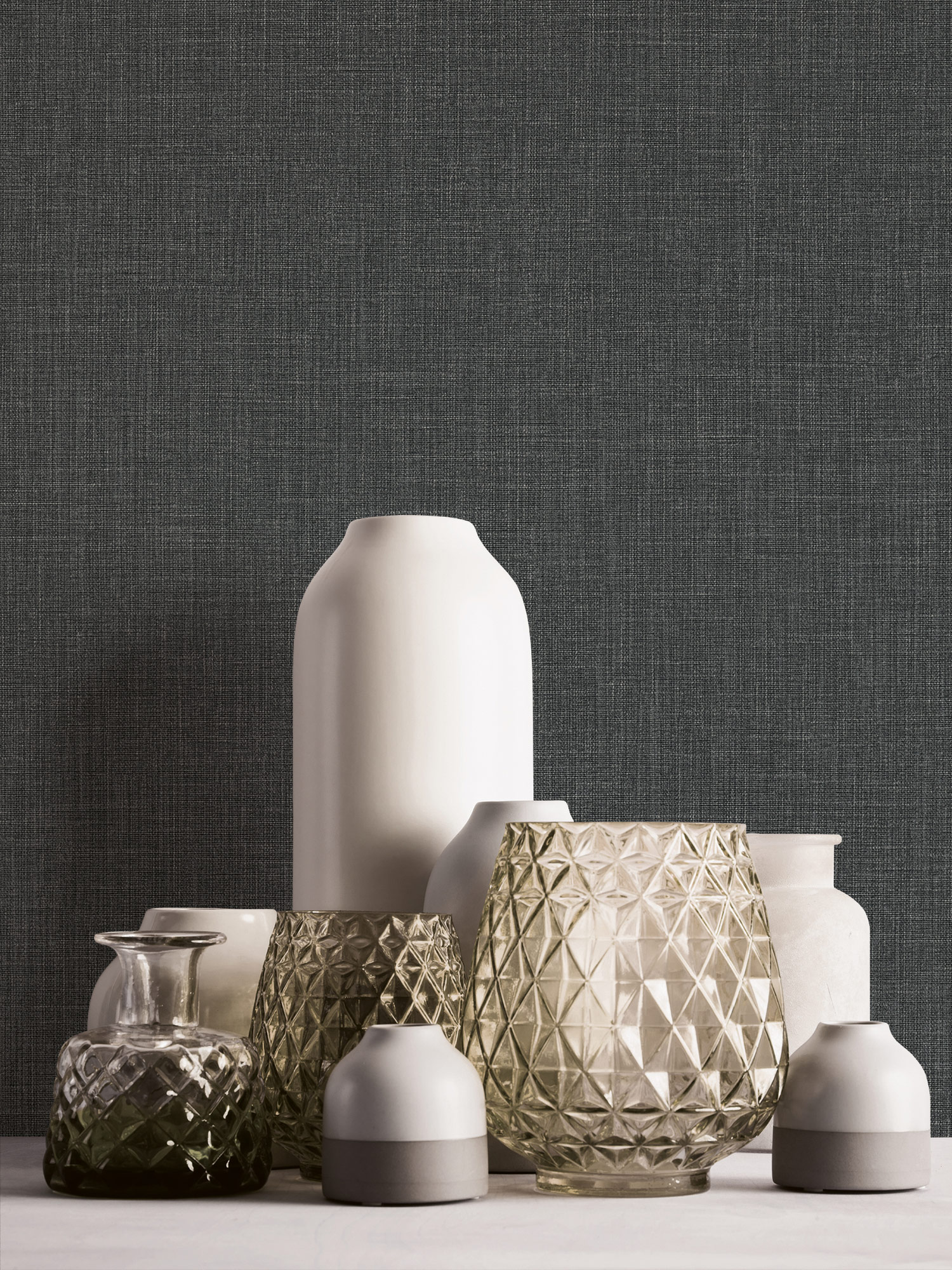 Livingwalls Vliestapete Stories of Life Uni Schwarz 396524