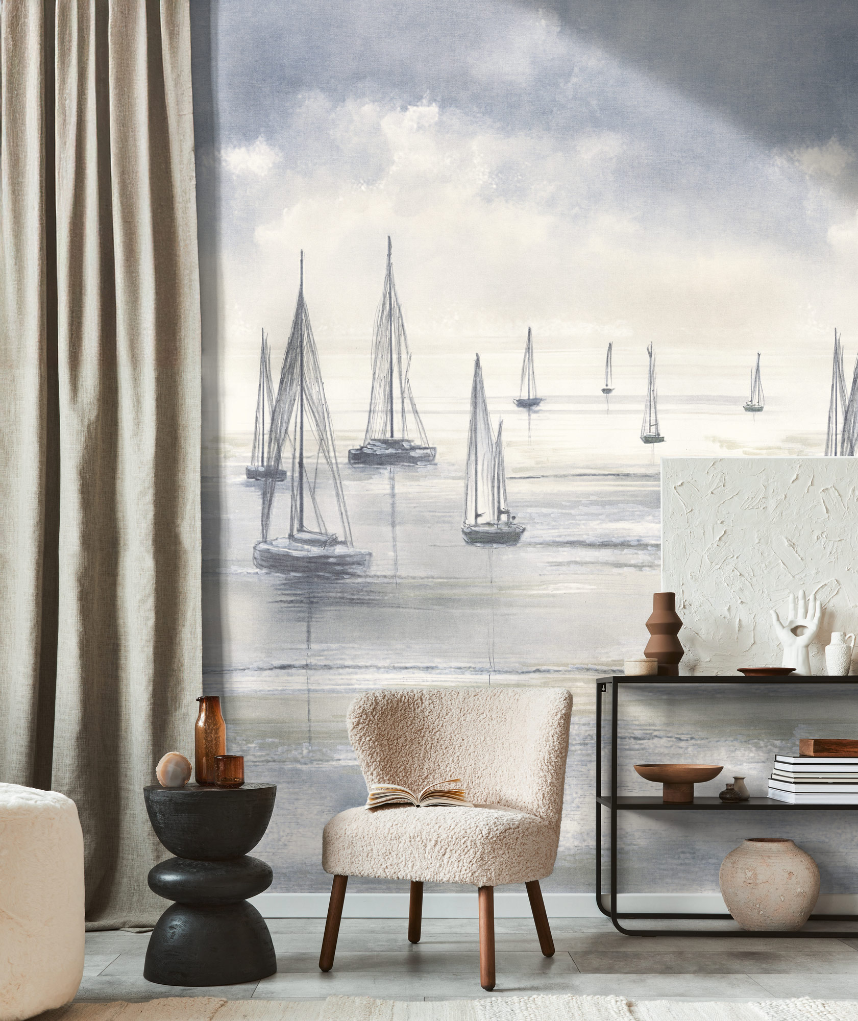 AS Fototapete The Wall 4 Meer Blau 792363