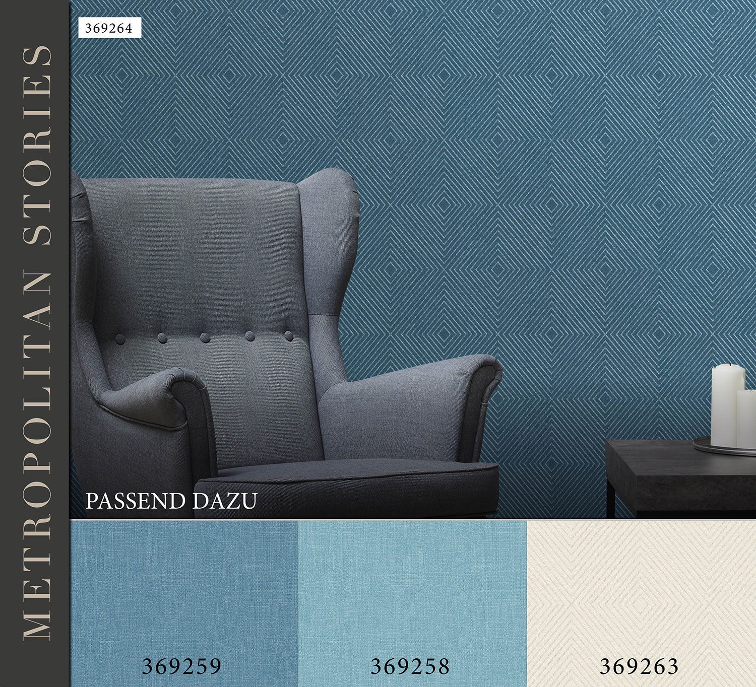 AS Vliestapete Metropolitan Stories Unitapete 369259