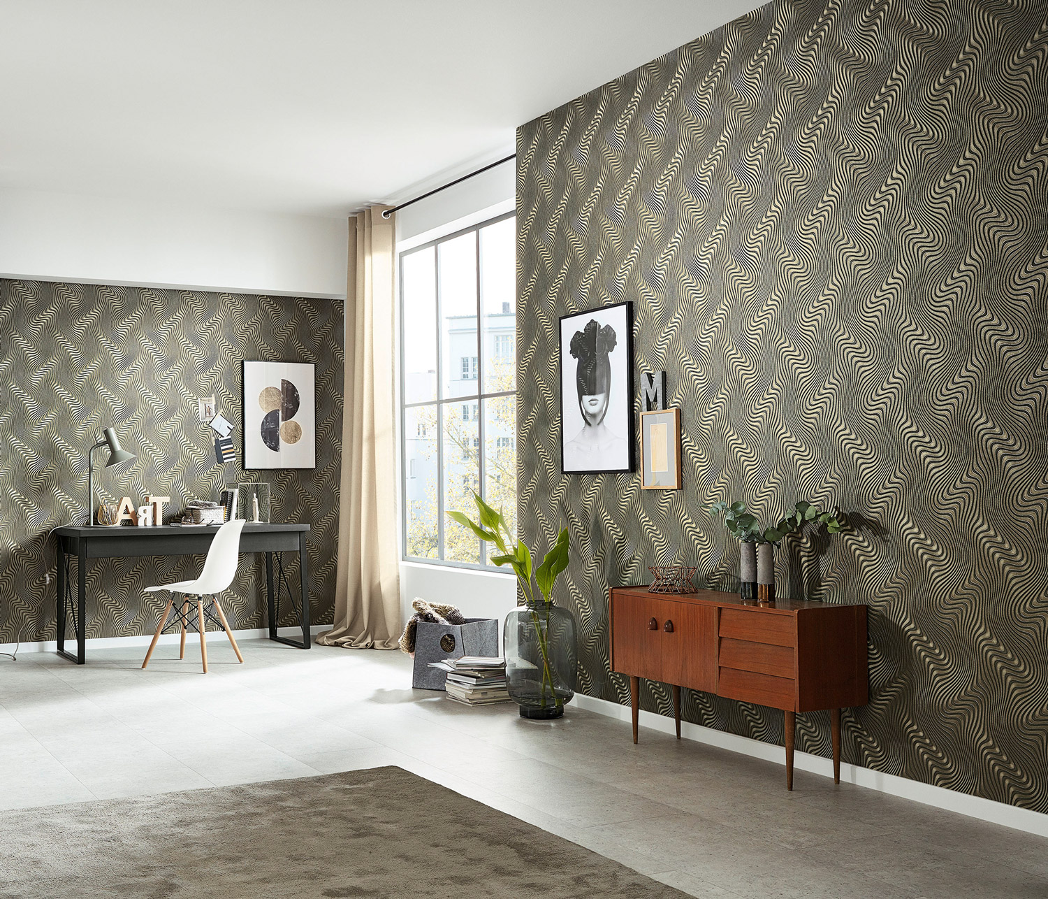 Erismann Vliestapete GMK Fashion for Walls schwarz 1014615