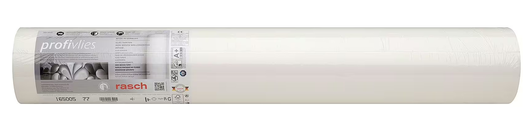 Rasch Glattvlies Malervlies Makulaturvlies 165005 0,75x25m