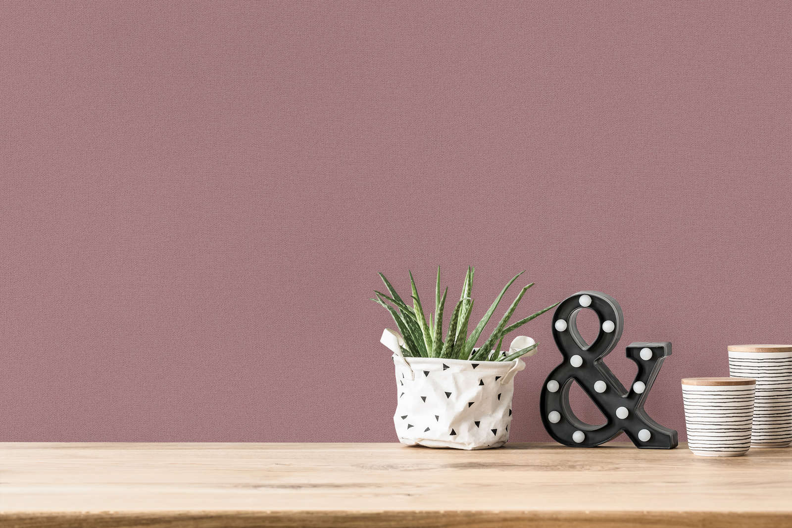 AS Vliestapete Natural Living Unis Rosa 386667