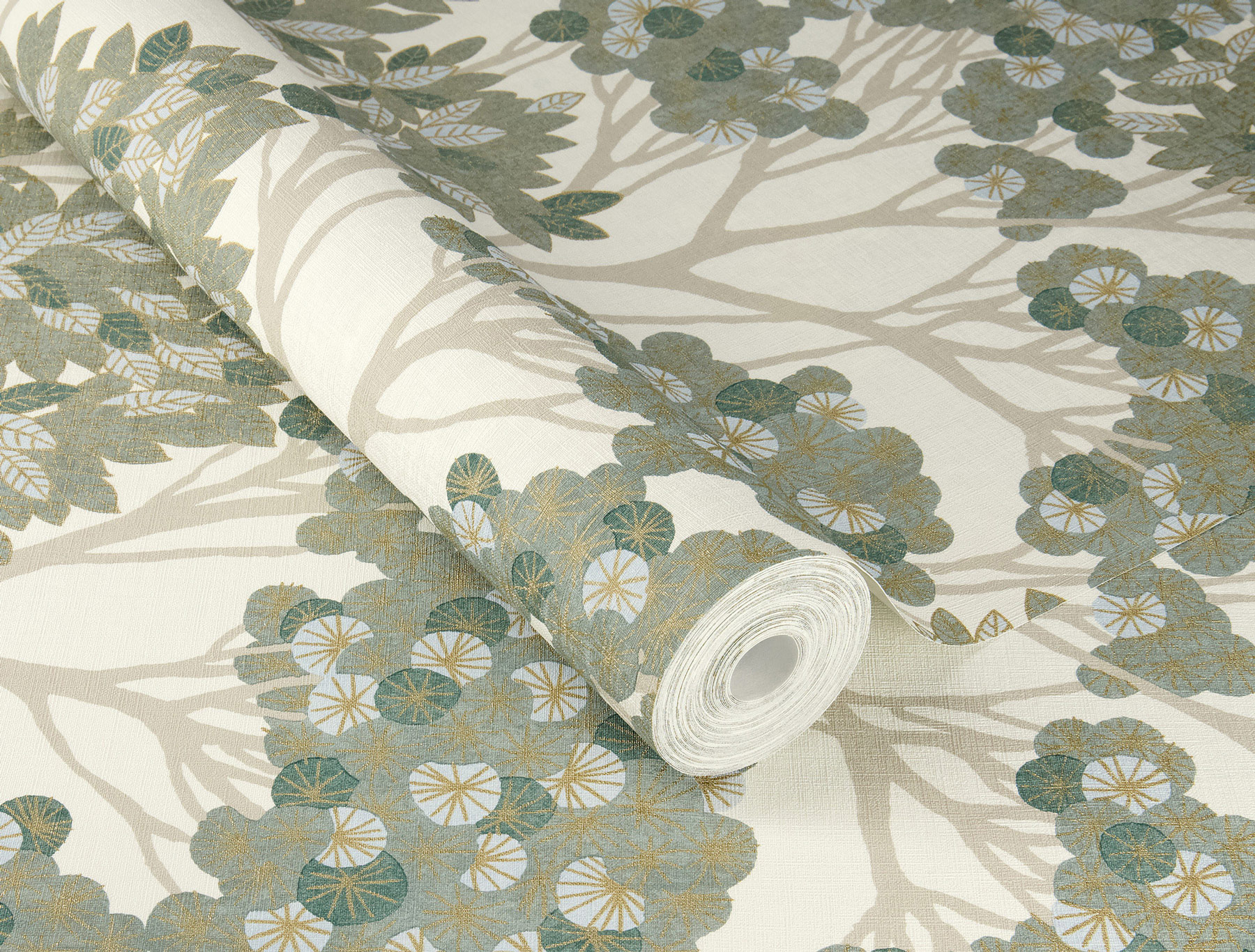 Rasch Vliestapete Allegretto Grün-Moosgrün 580006