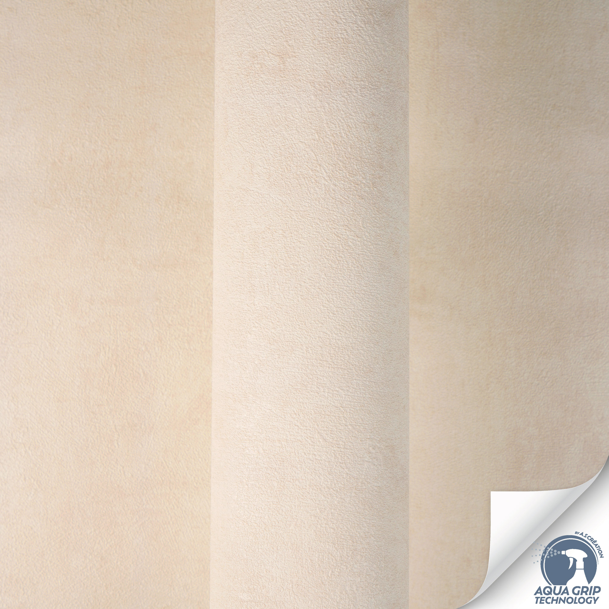 AS Vliestapete Cosiness Designdrop 2 Uni Creme 793151