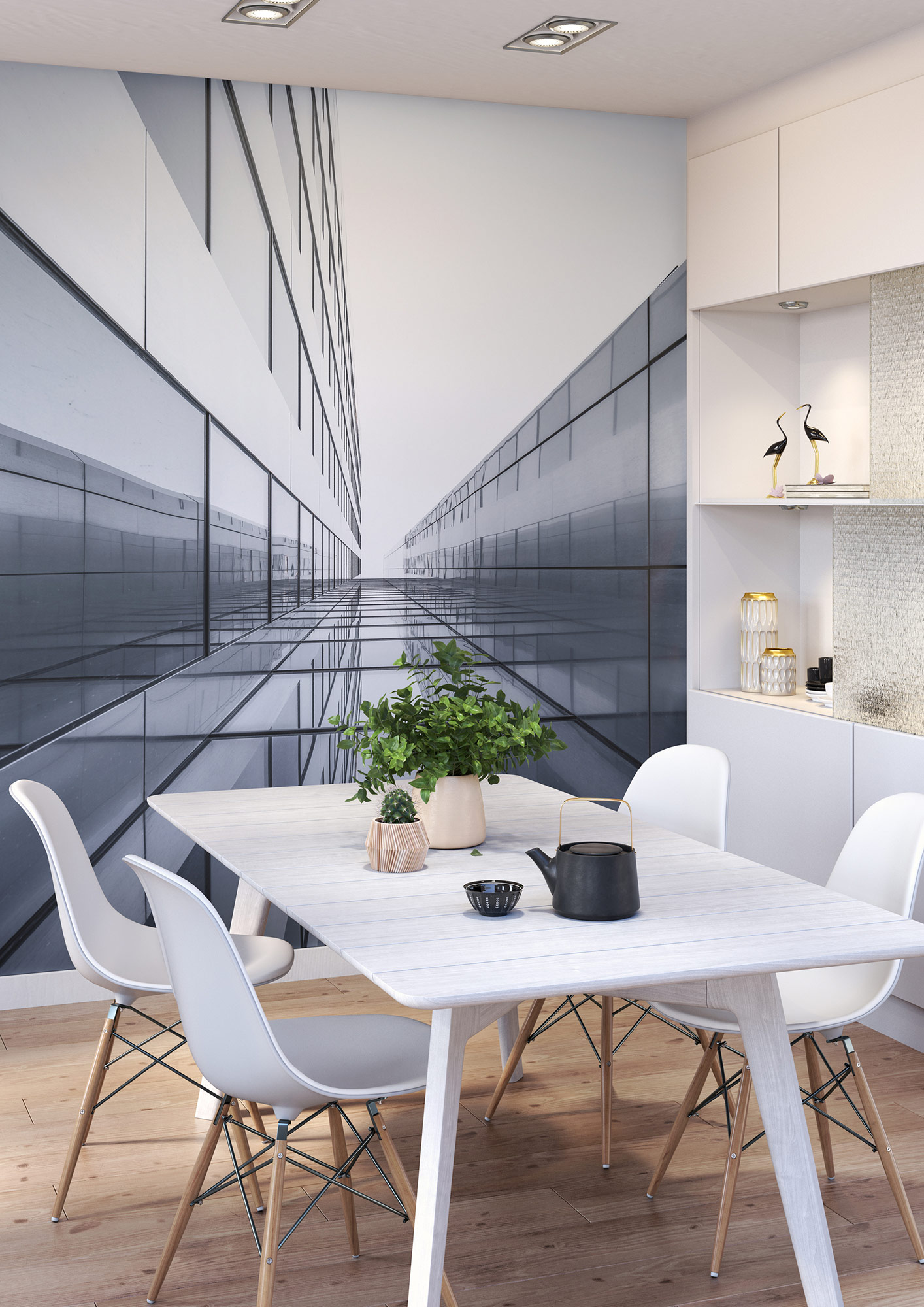 Rasch Fototapete Magic Walls Fabrik Wolkenkratzer 101201