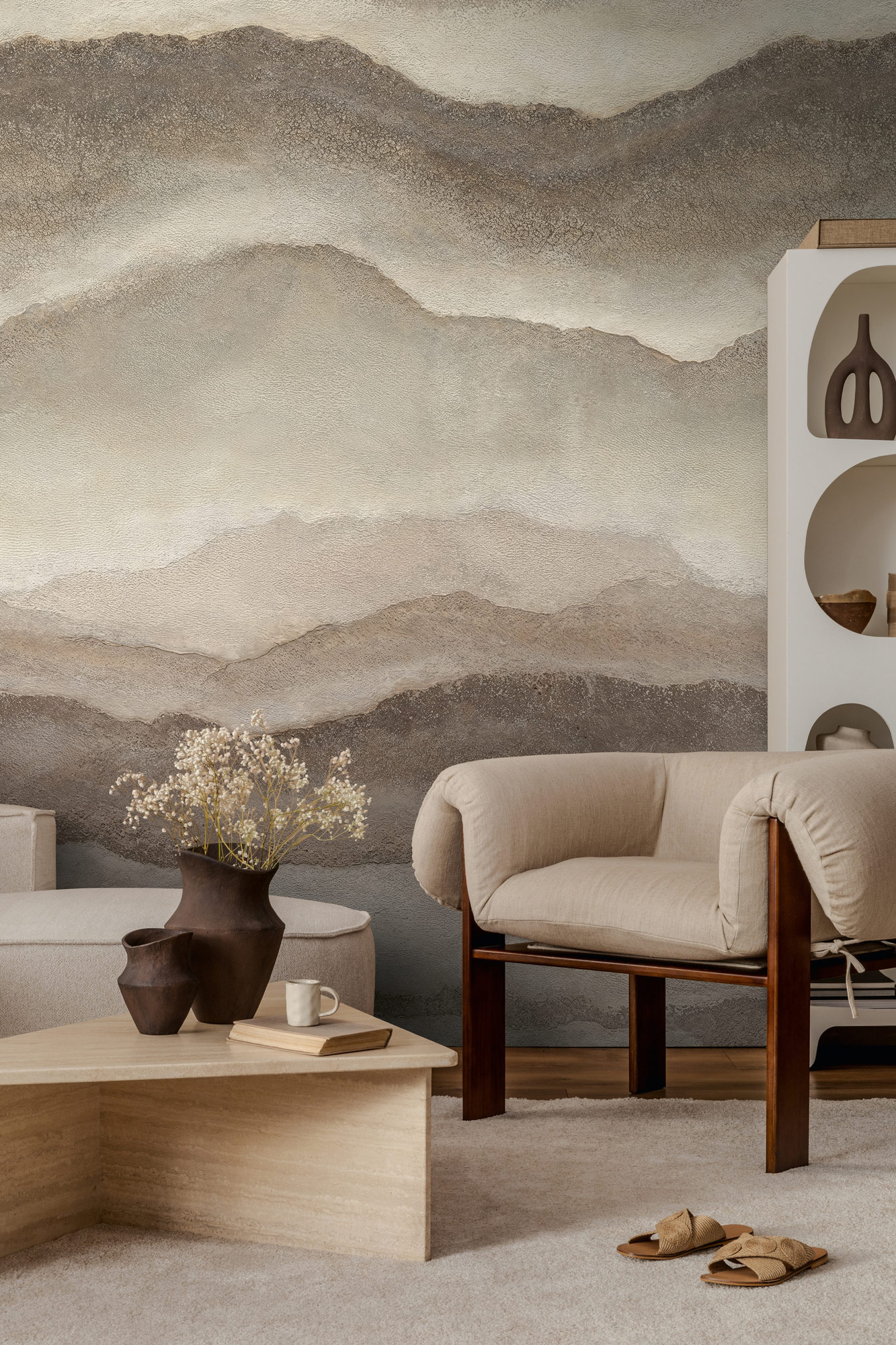 AS Fototapete The Wall 4 Grafik Beige 792291