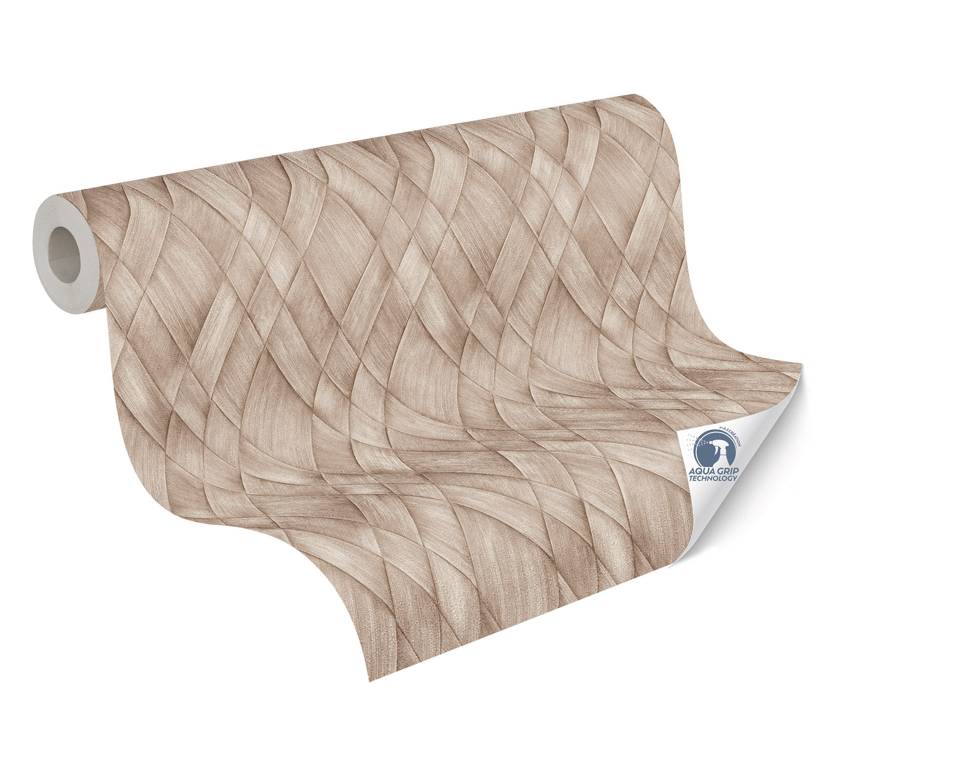 AS Vliestapete Cosiness Designdrop 2 3D-Optik Beige 793131