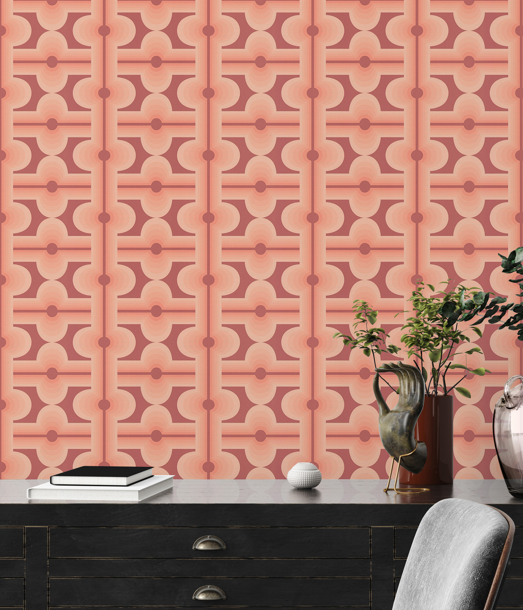 AS Creation Vliestapete Retro Chic Rot 395332
