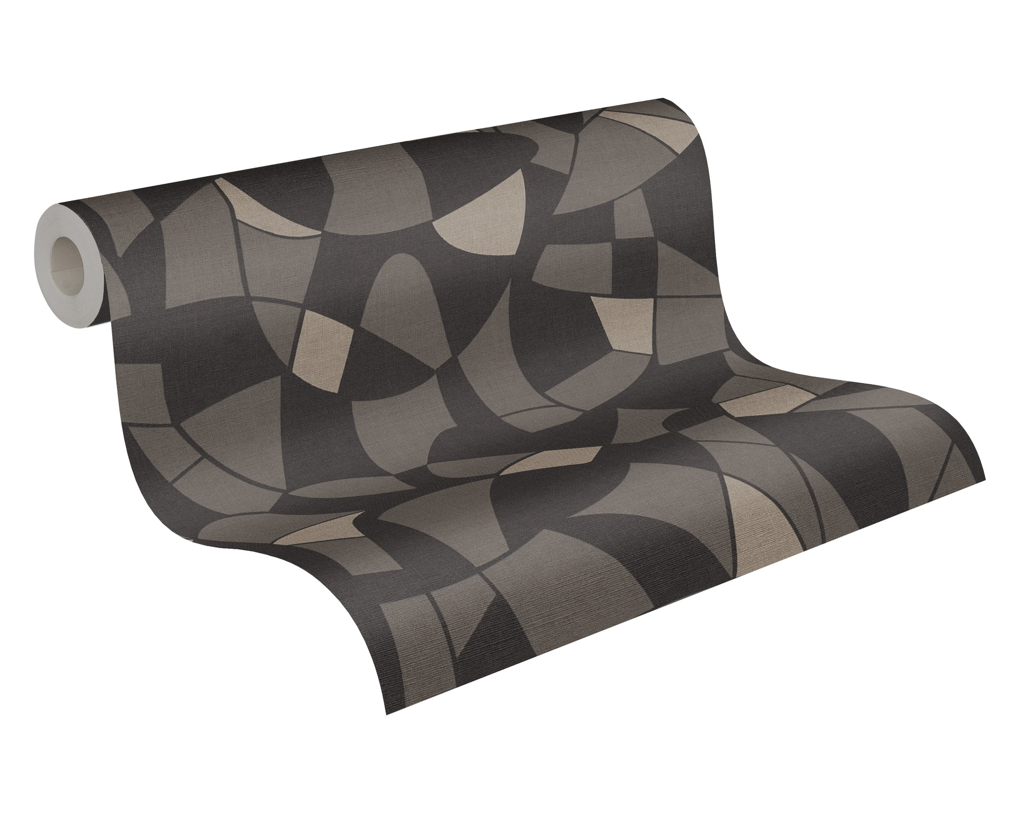 AS Vliestapete Antigua Satin Grafiktapete Schwarz 390934