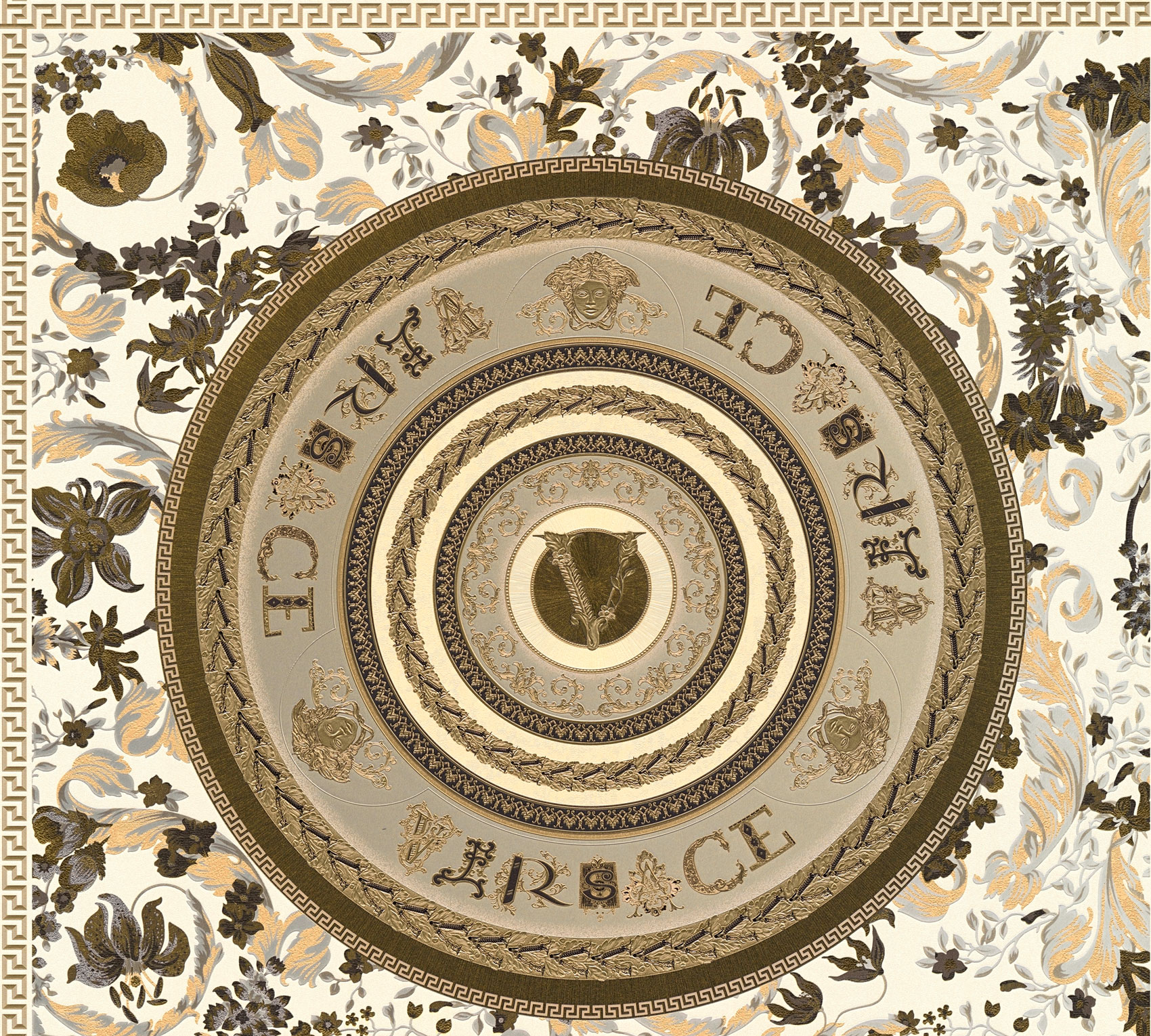 AS Vliestapete Versace 5 Florale Tapete Gold 387056 AS Vliestapete Versace 5 Florale Tapete Gold 387056
