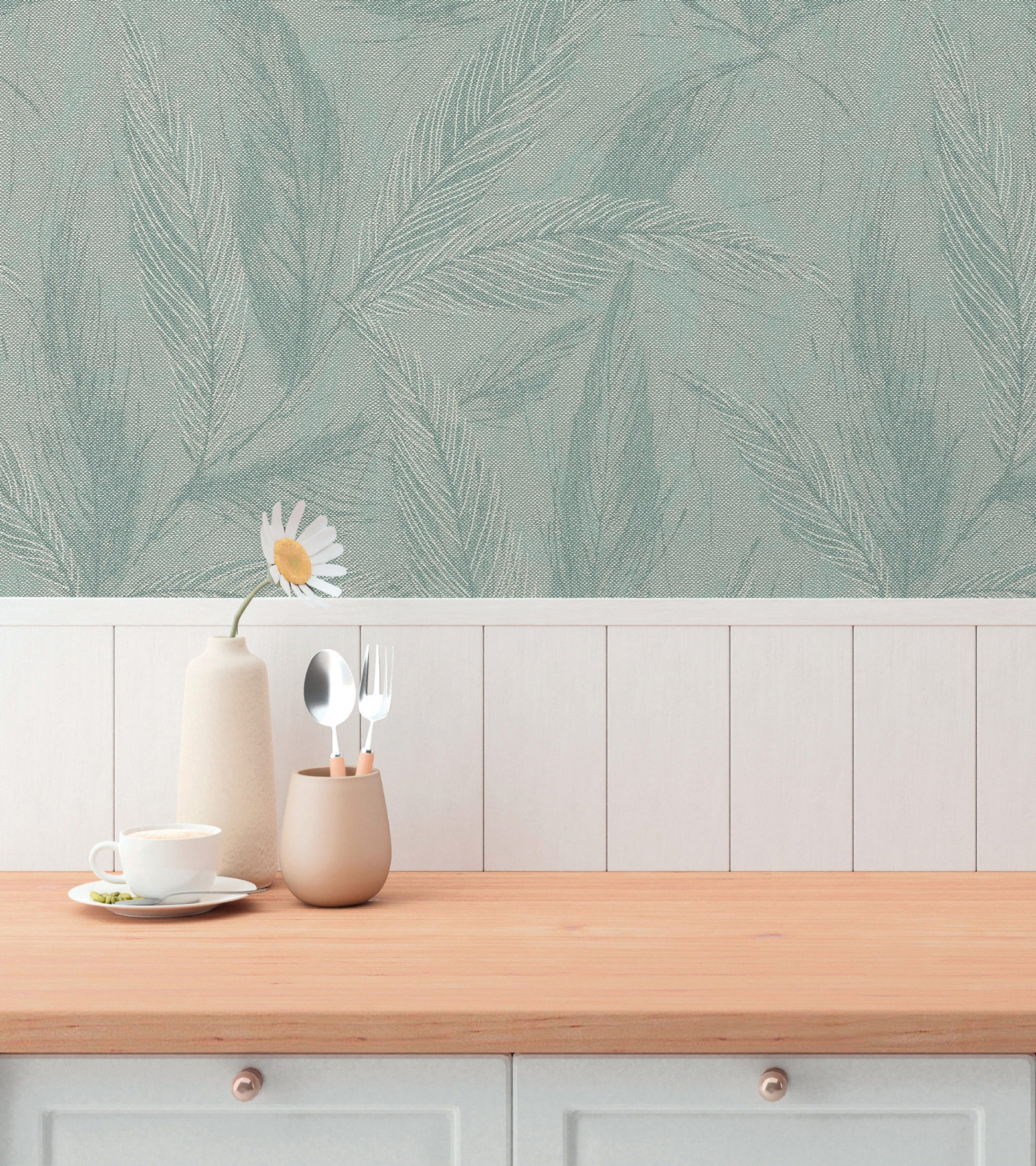 AS Vliestapete Hygge 3 Natur Grün 790965