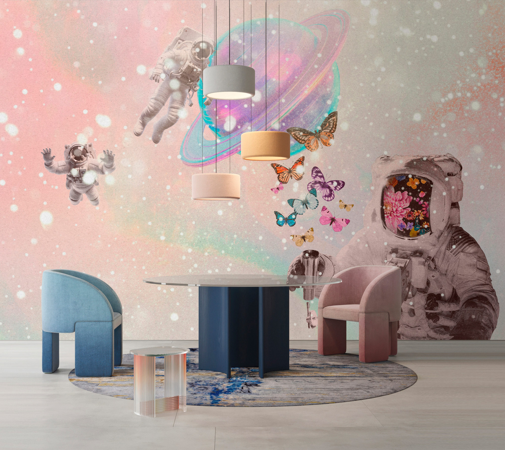 AS Fototapete Walls by Patel 5 Weltraum Rosa DD134411