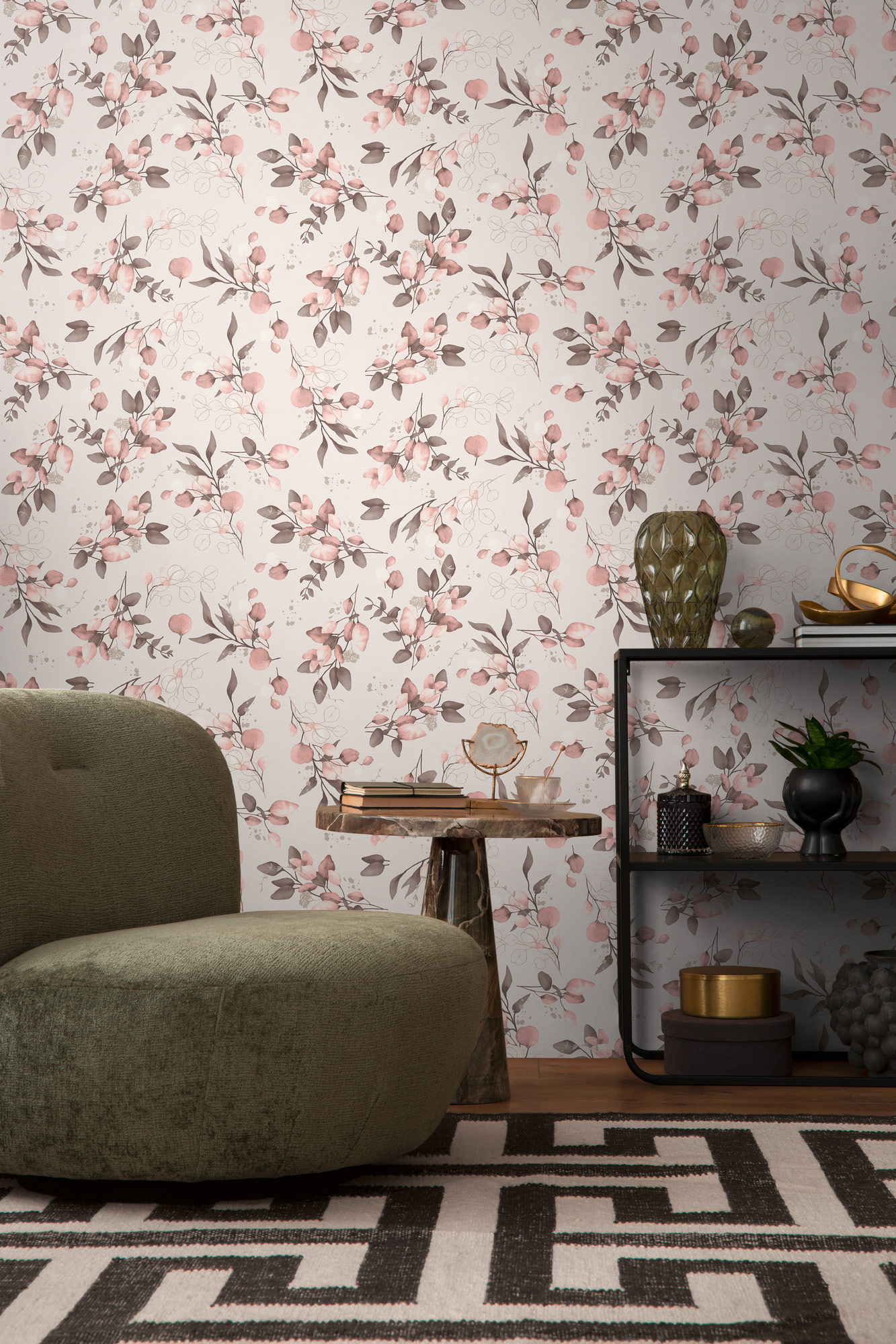 AS Vliestapete Pure Elegance Floral Rosa 397681