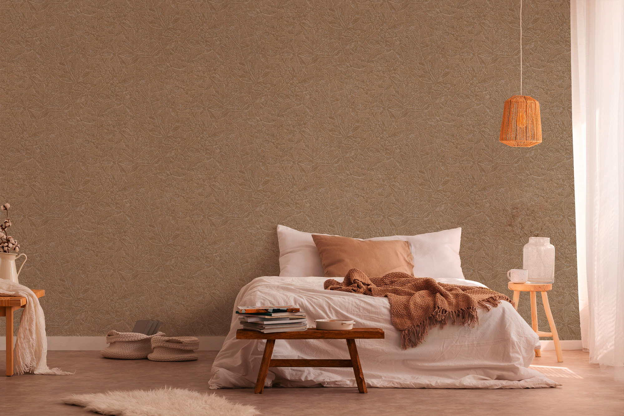 AS Vliestapete Terra Floral braun 389246