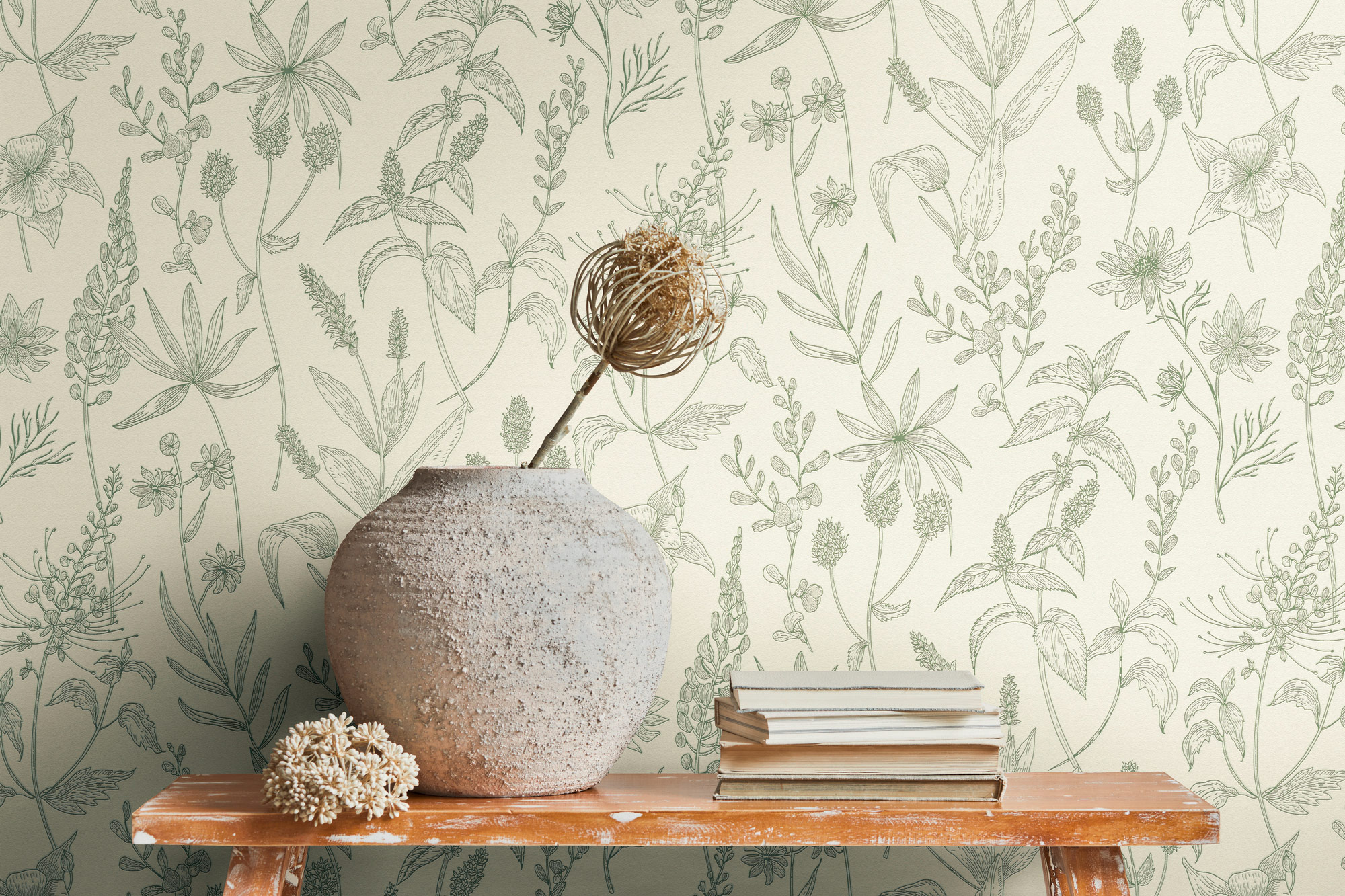 AS Vliestapete Casual Living Grün Pflanzen 373635