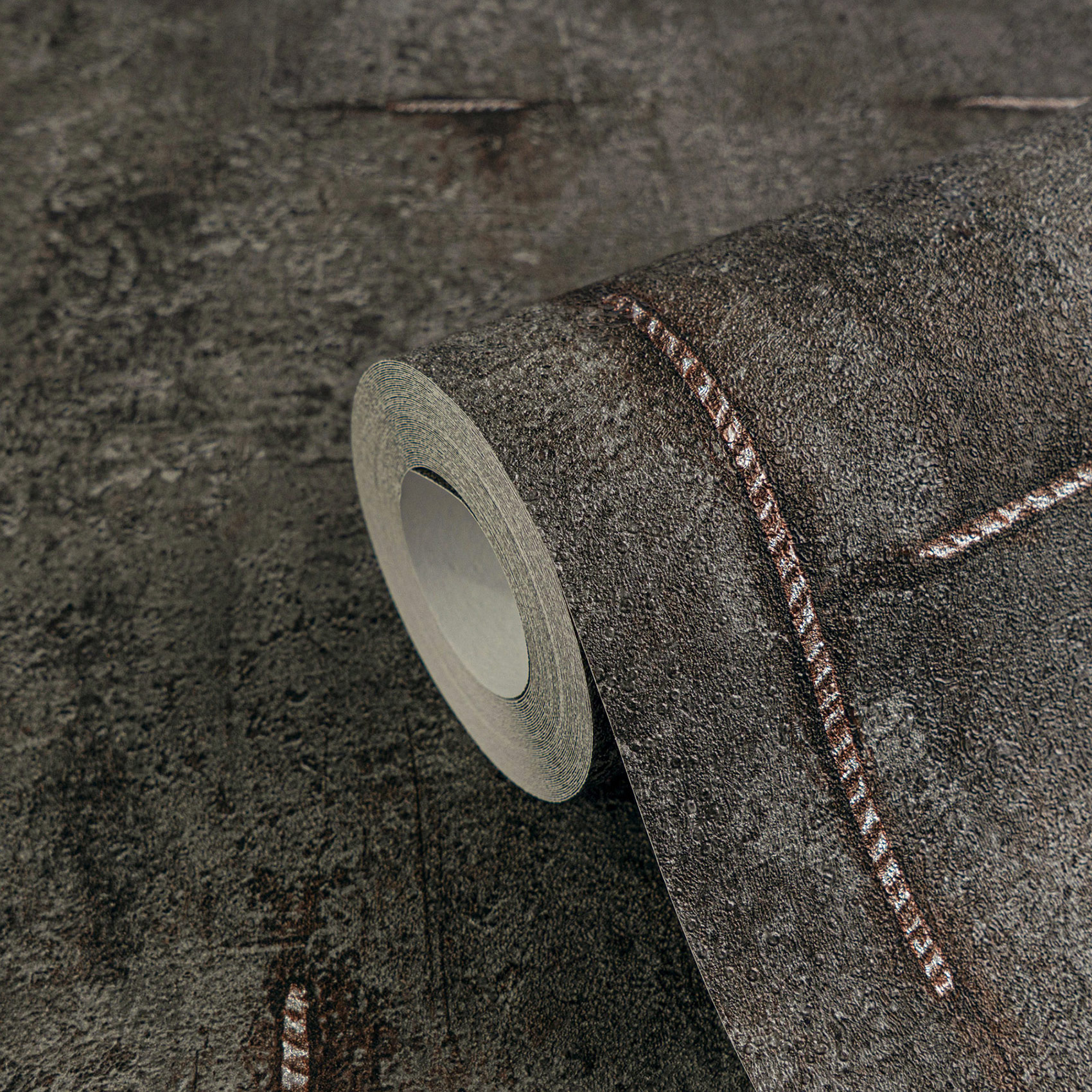 AS Vliestapete CosmoLiving Betonoptik Schwarz 790855