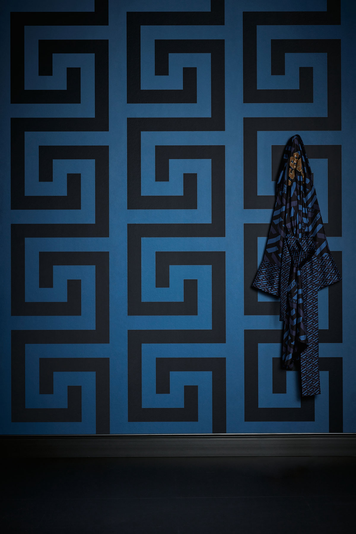 AS Vliestapete Versace 5 Geometrische Tapete Blau 386093
