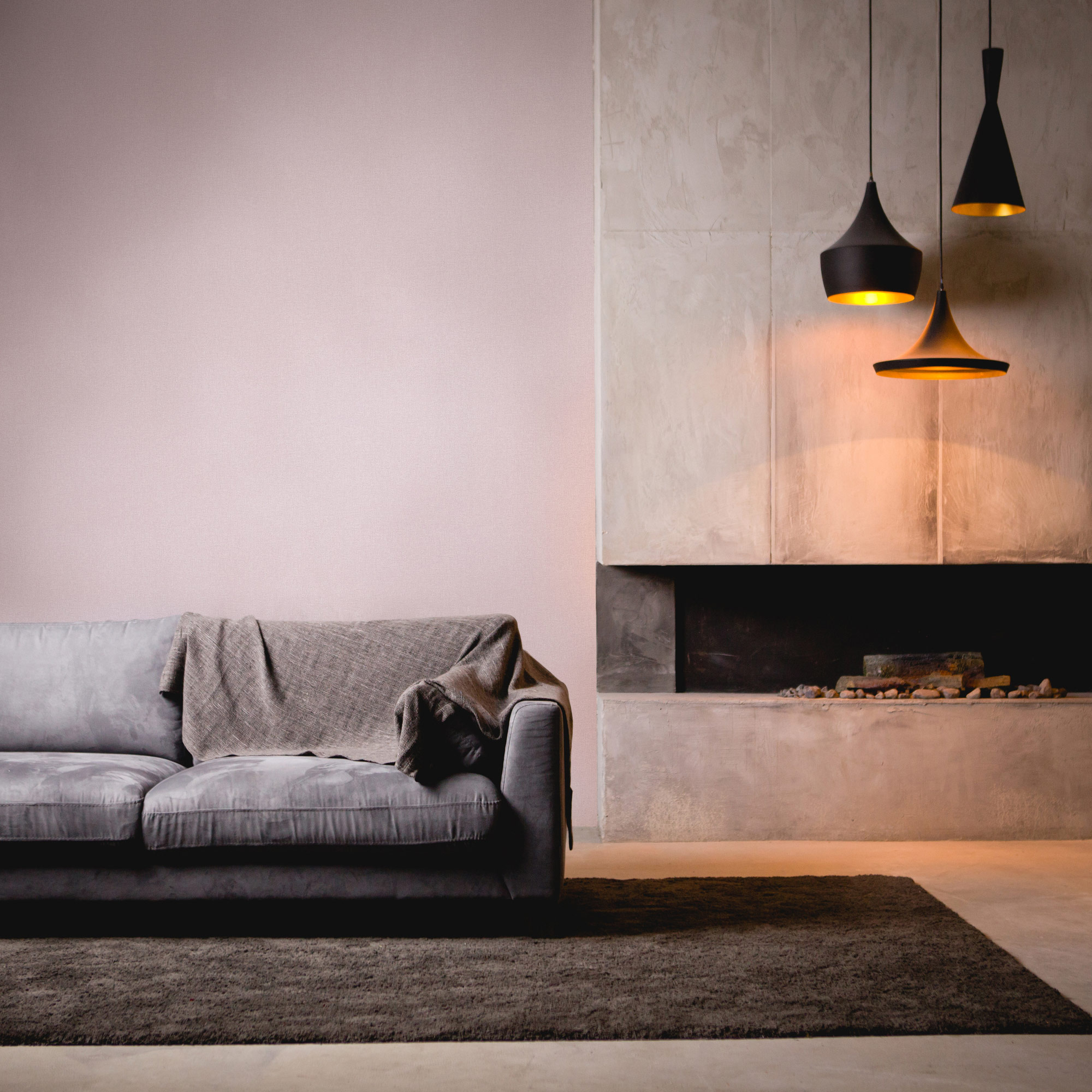 Livingwalls Vliestapete Stories of Life Uni lila/pink 396556