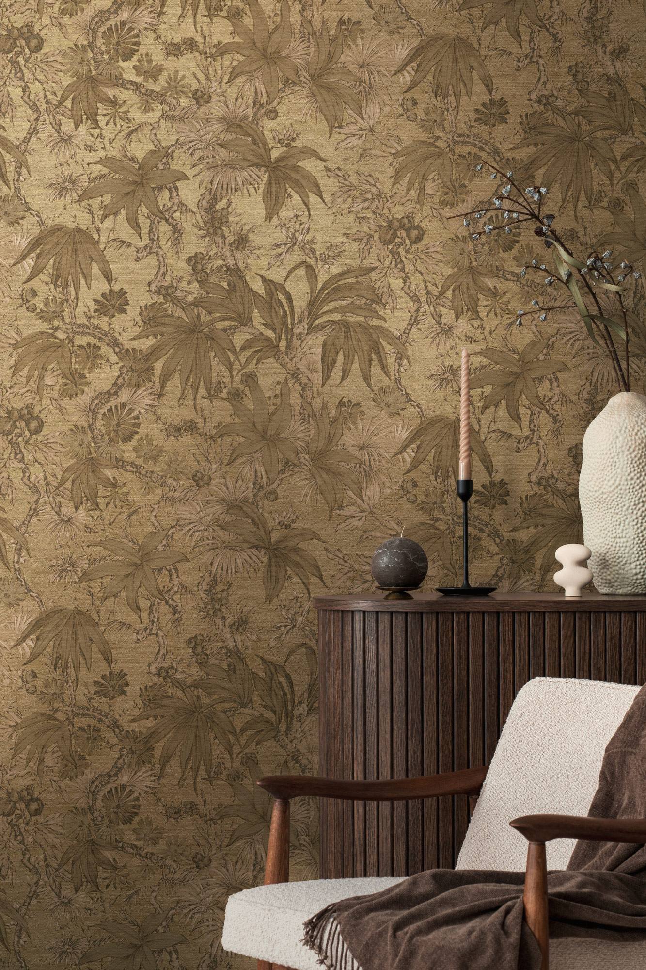 AS Vliestapete History of Art 2 Floral Braun 790472