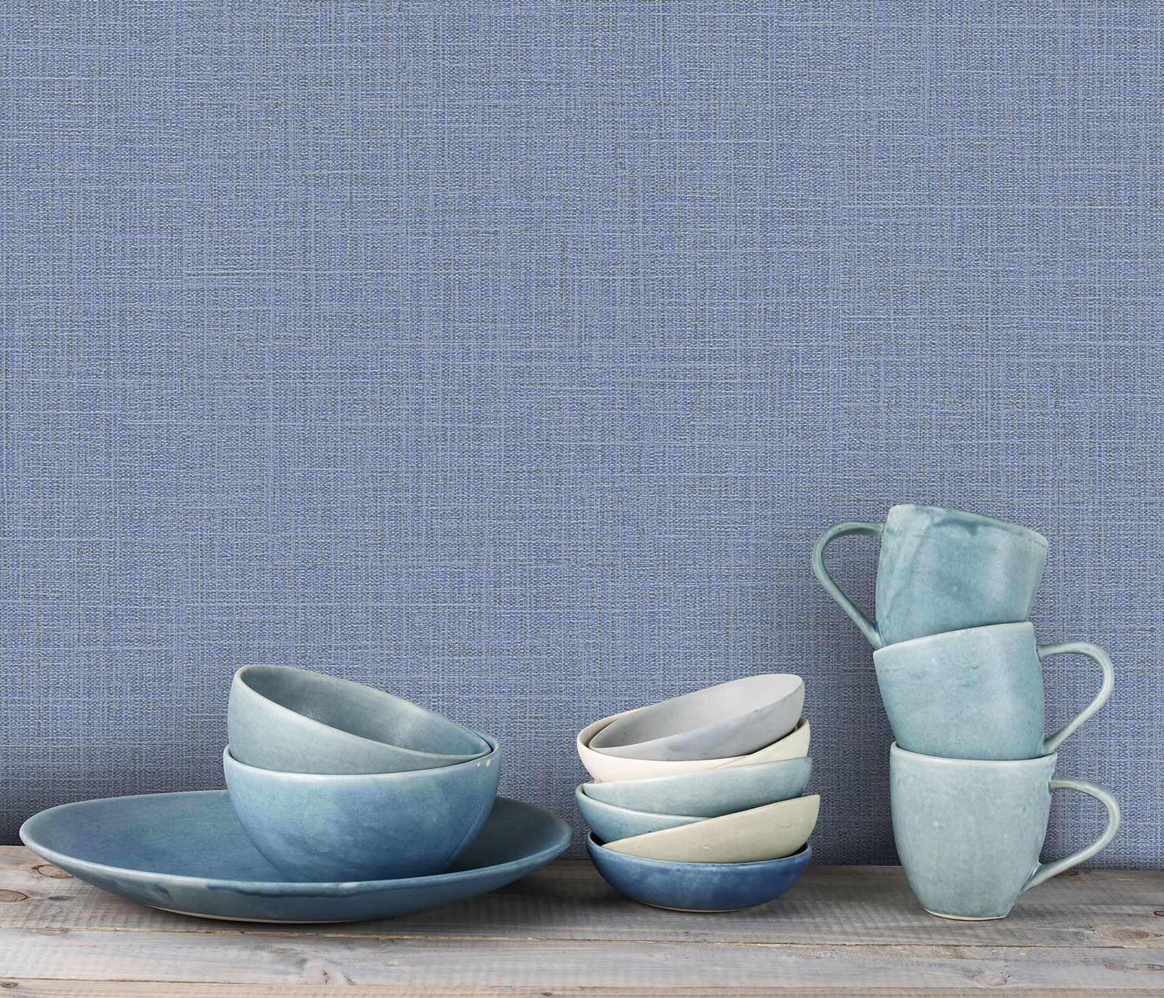 Erismann Vliestapete Luna 2 unifarbig blau 1009908