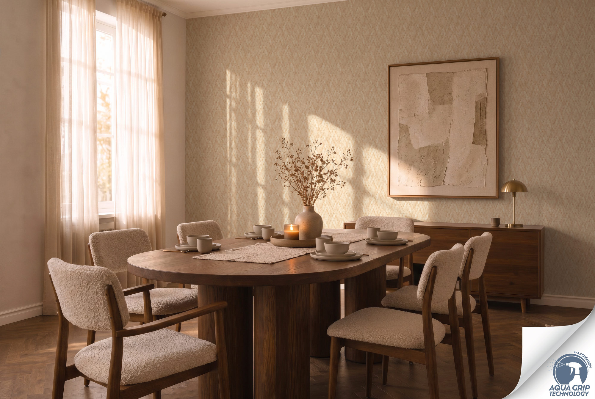 AS Vliestapete Cosiness Designdrop 2 3D-Optik Beige 793133