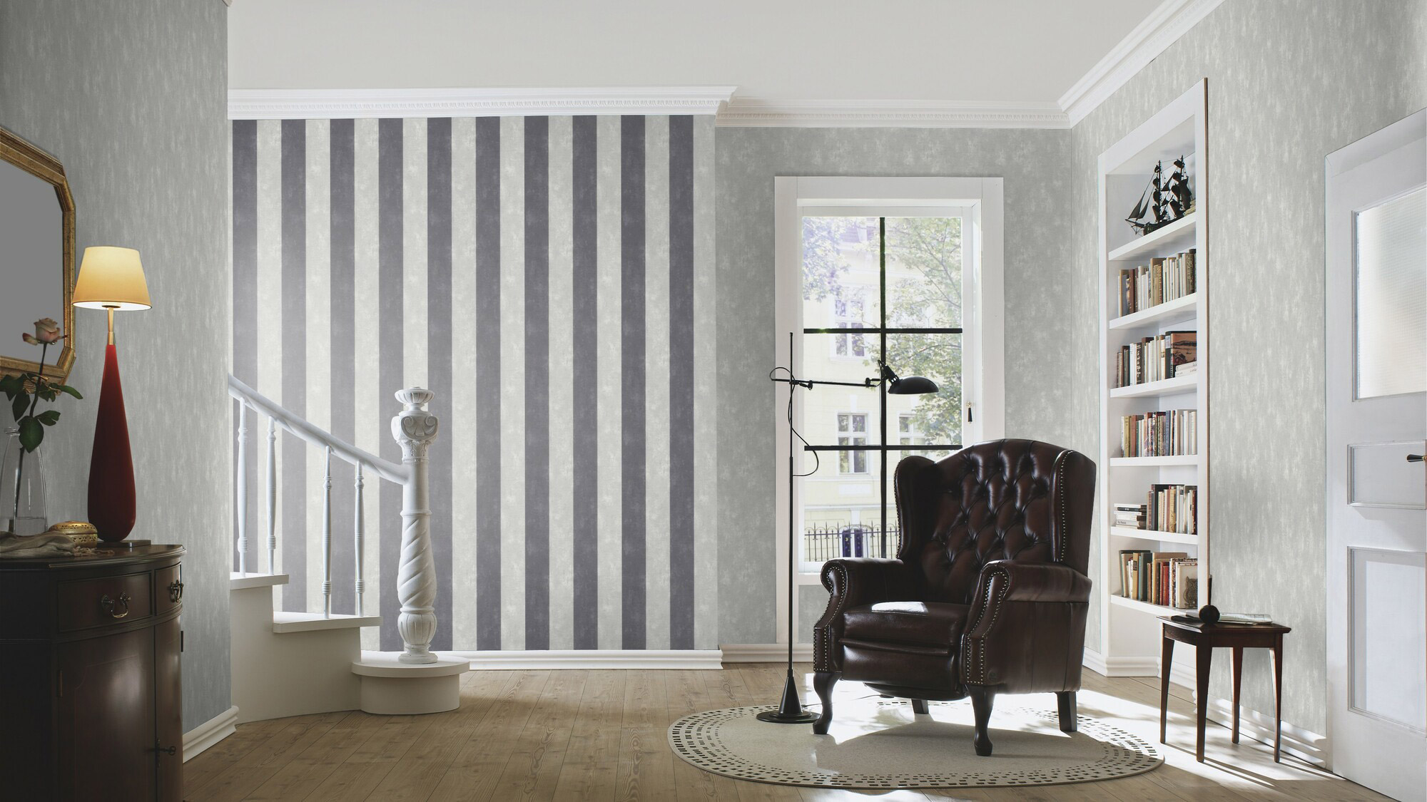 Rasch Vliestapete Tapetenwechsel 2 Uni Silberschimmer 609127